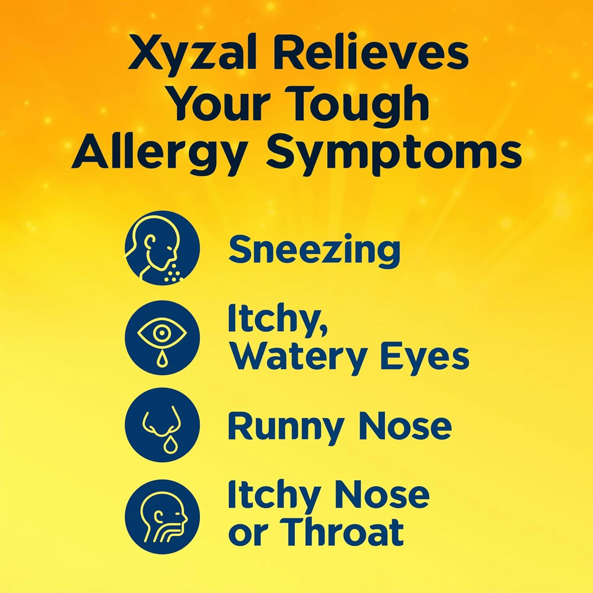 Xyzal Original Prescription Strength 24 Hour Allergy Tablets