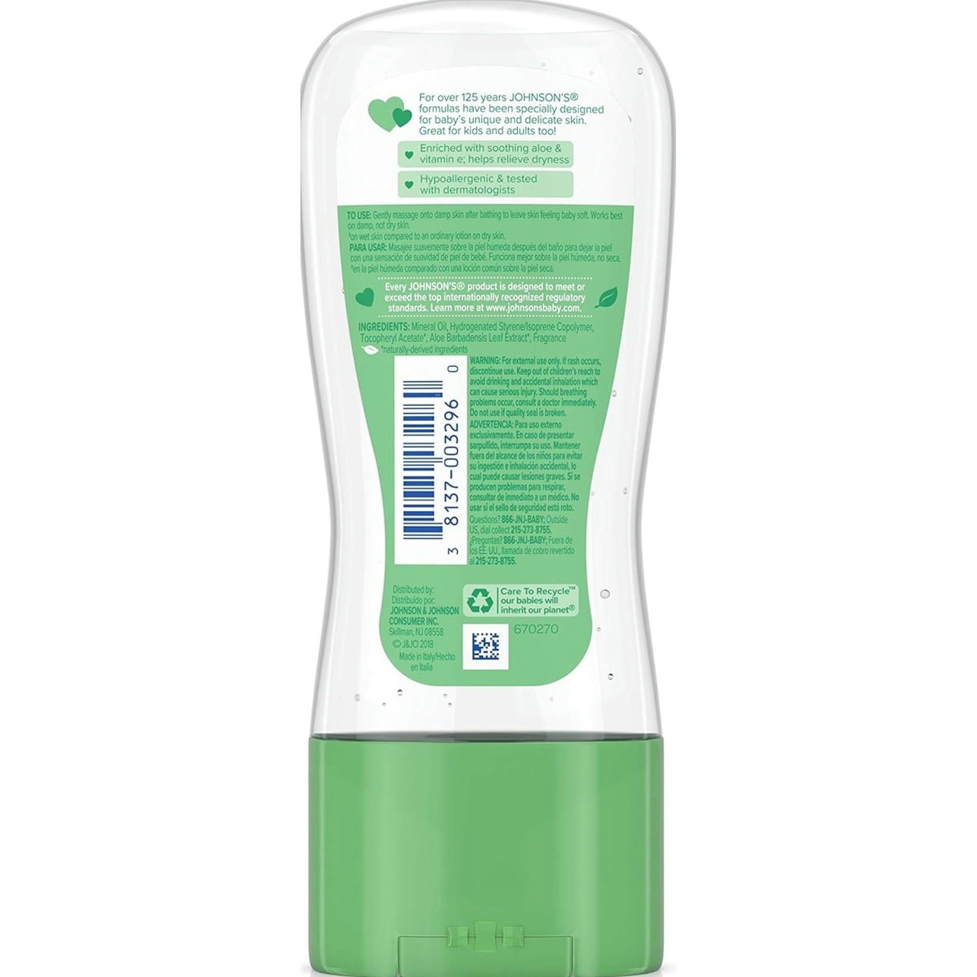 Johnson's Baby Oil Gel