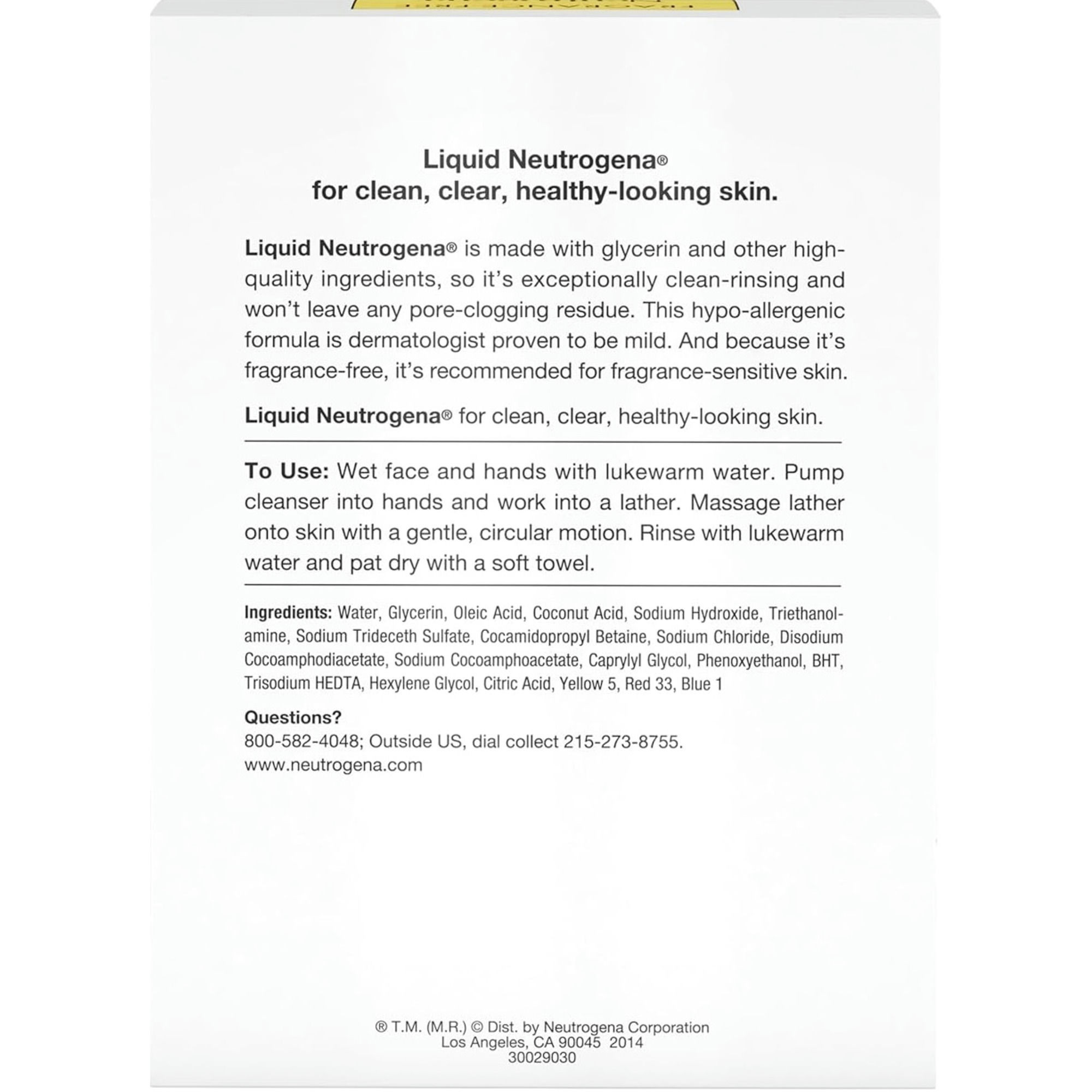 Neutrogena Liquid Transparent Facial Cleanser