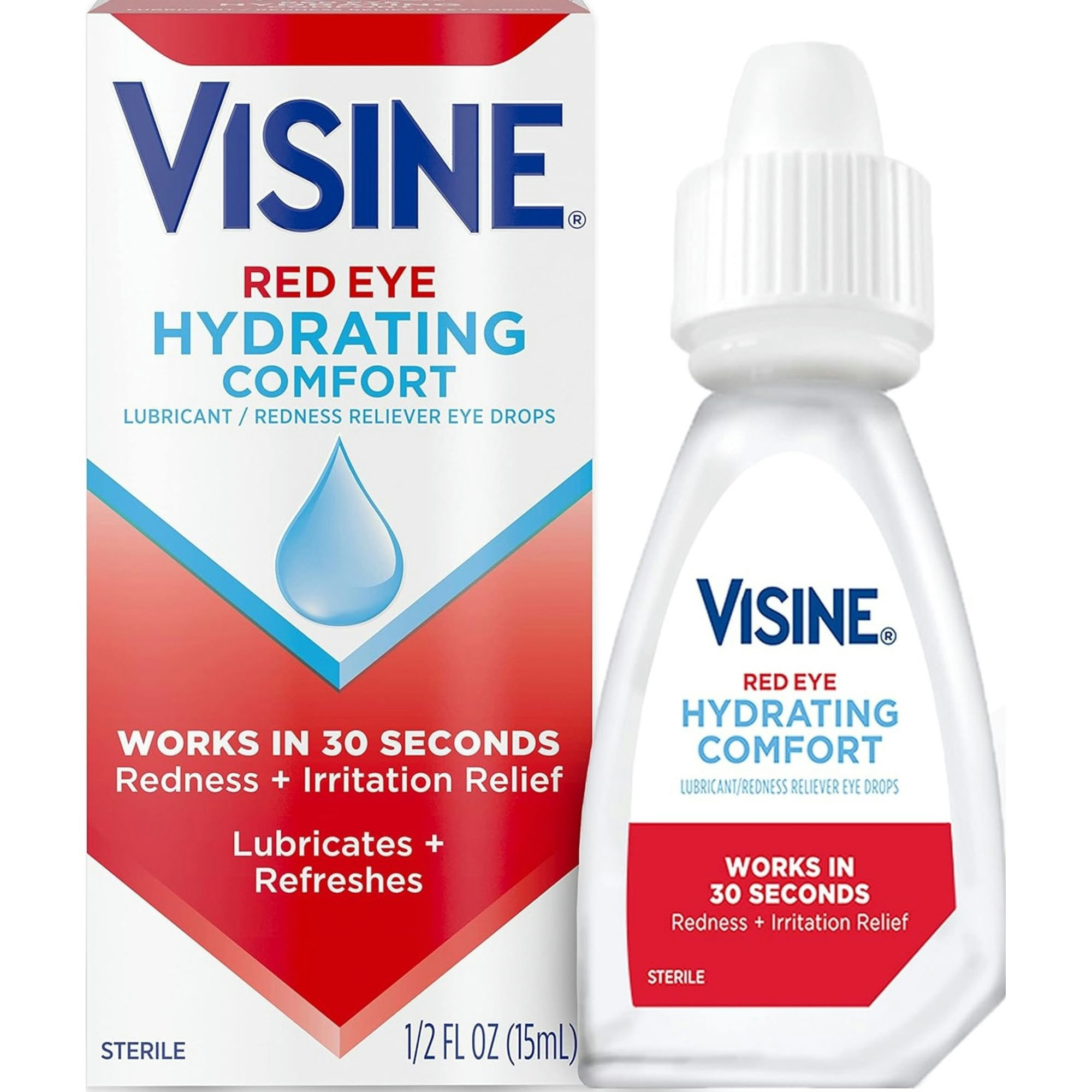 Visine Red Eye Hydrating Comfort Redness Relief Eyedrops