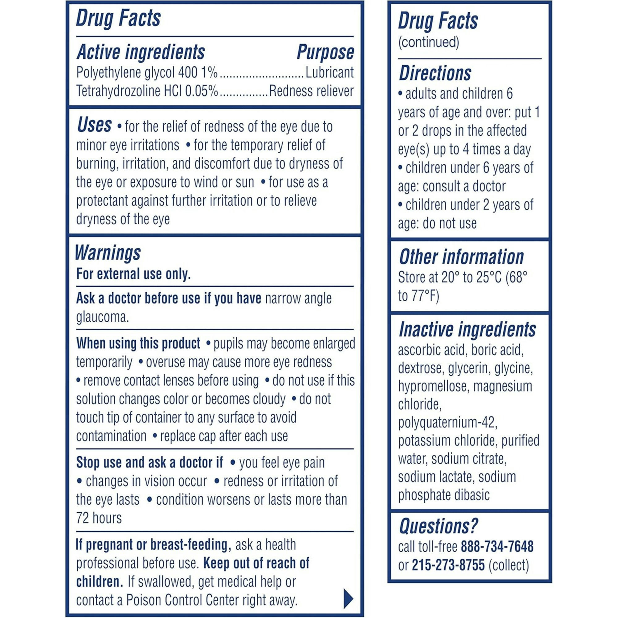Visine Red Eye Hydrating Comfort Redness Relief Eyedrops