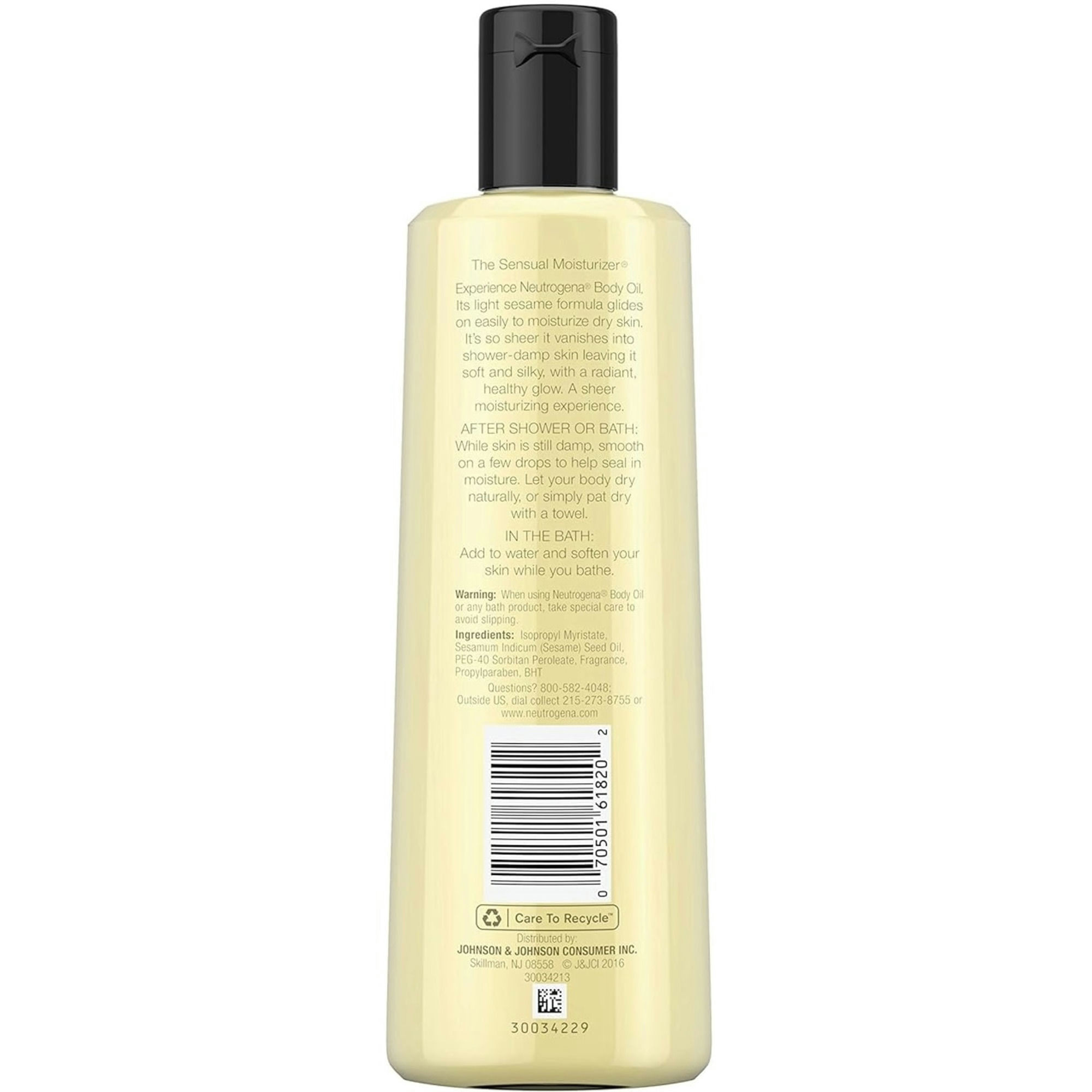 Neutrogena Bath Oil Light Sesame Formula