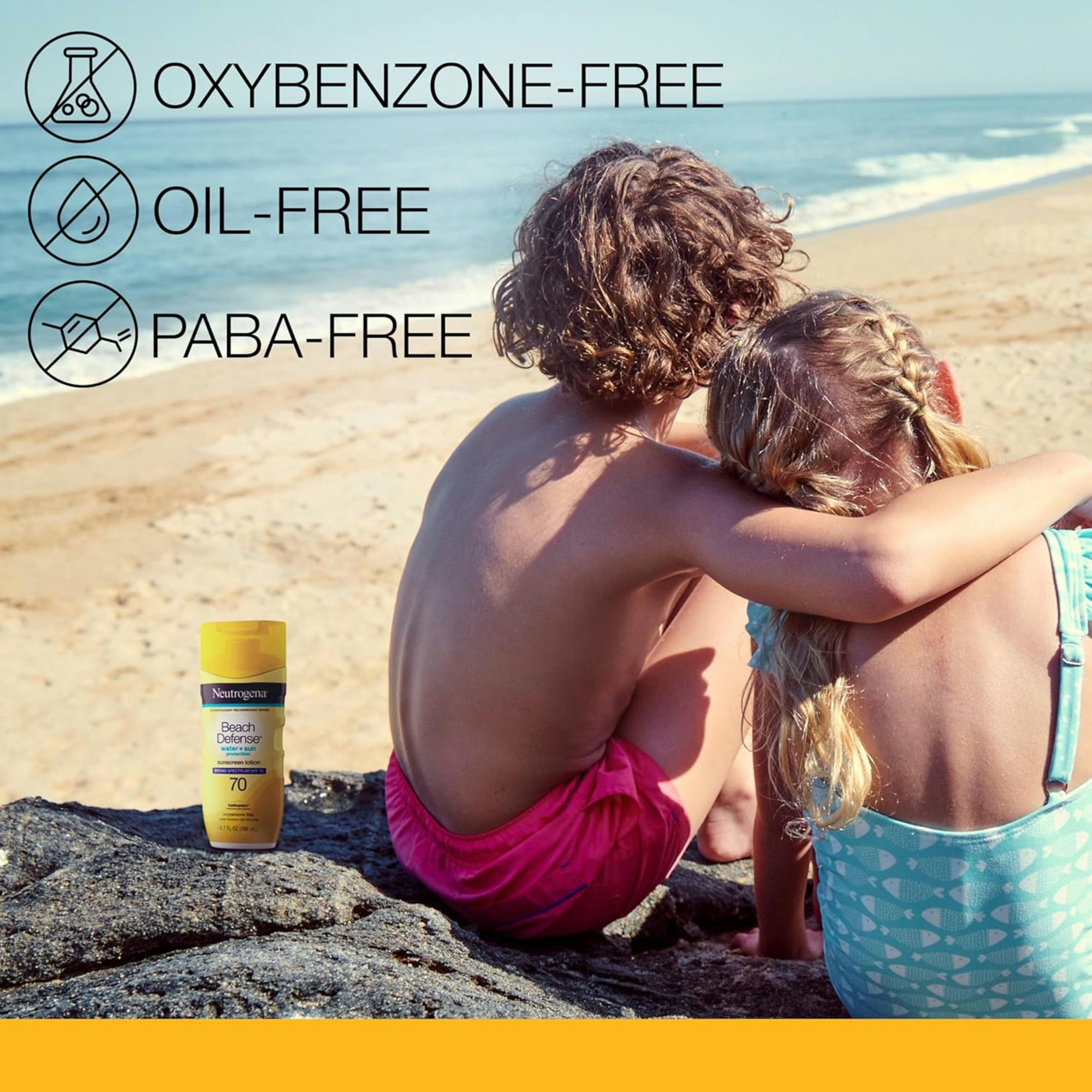 Neutrogena Beach Defense Water Plus Sun Protection Sunscreen Lotion, SPF 70