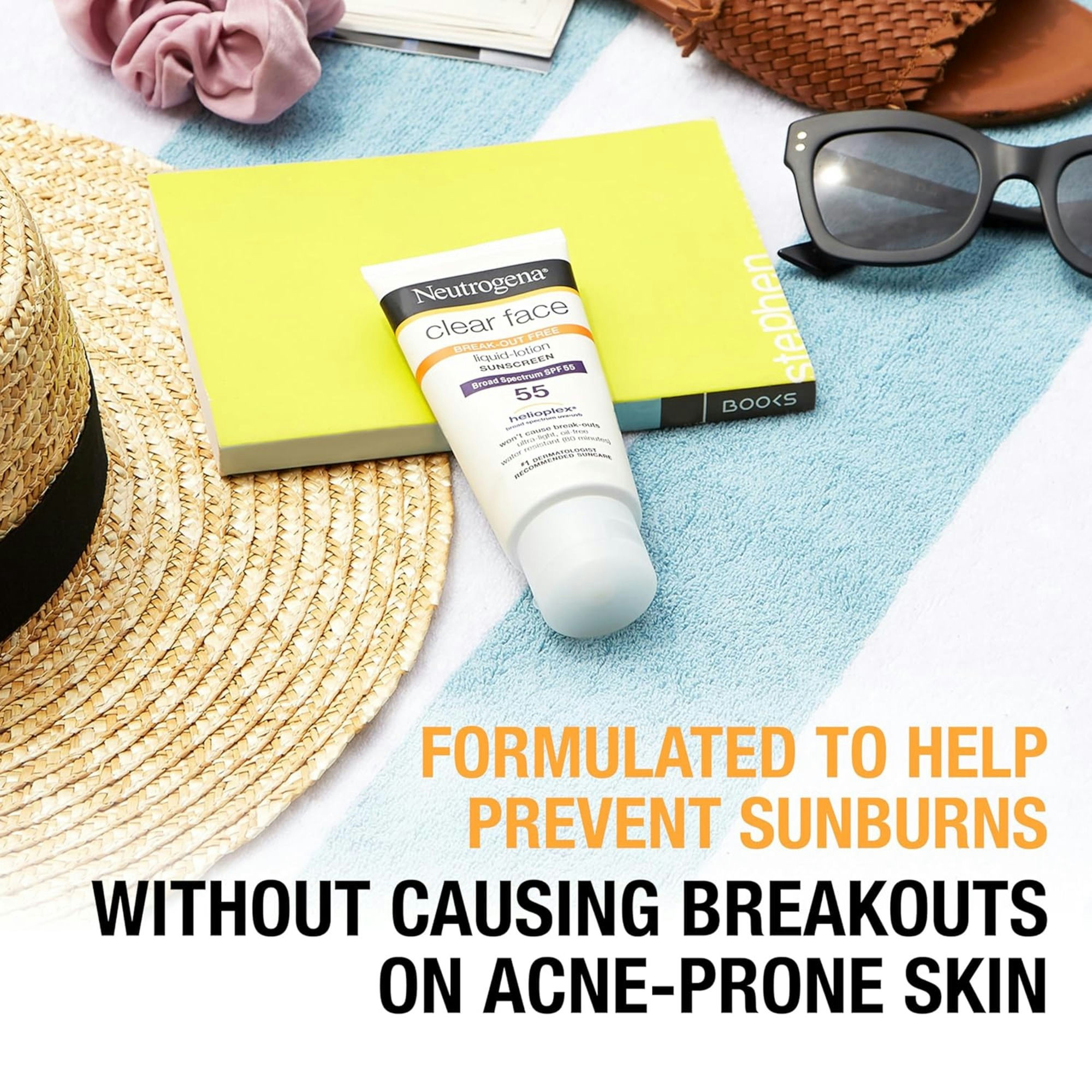 Neutrogena Clear Face Breakout Free Sunscreen, SPF 30