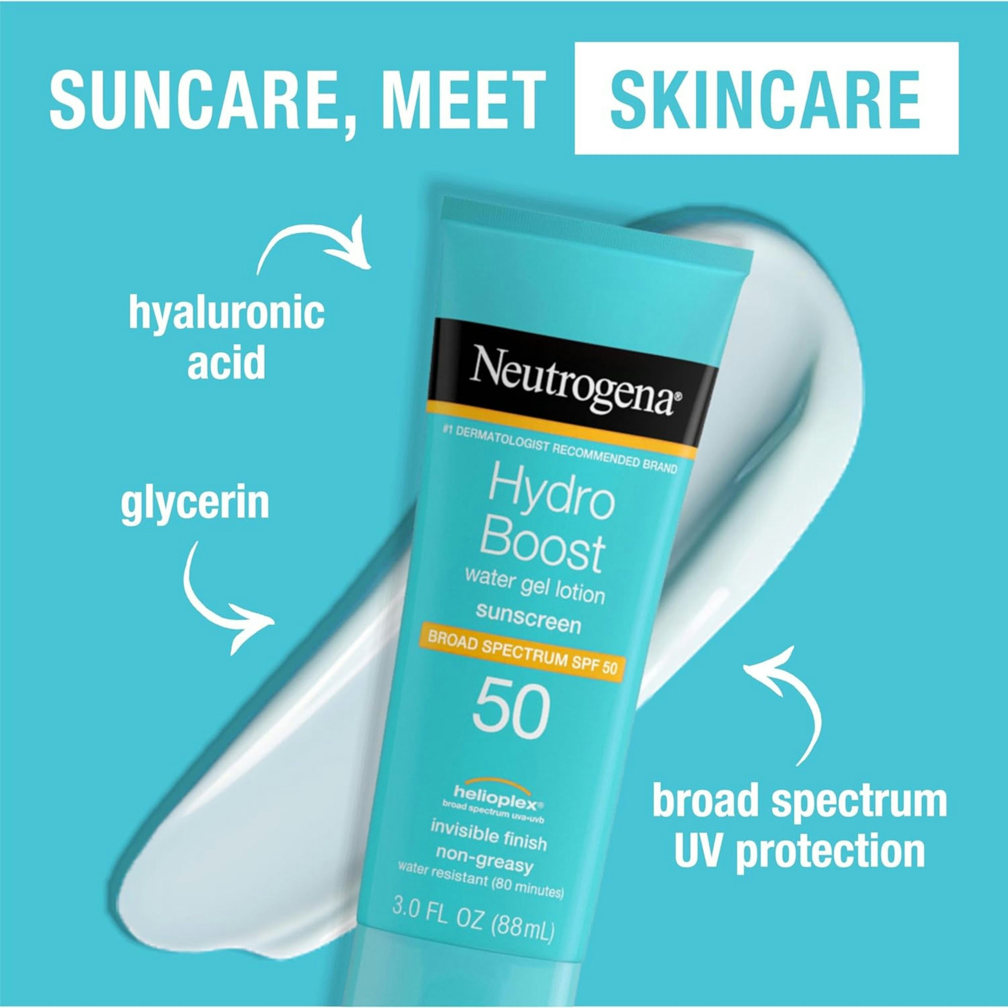 Neutrogena Hydro Boost Water Gel Lotion Sunscreen, SPF 50