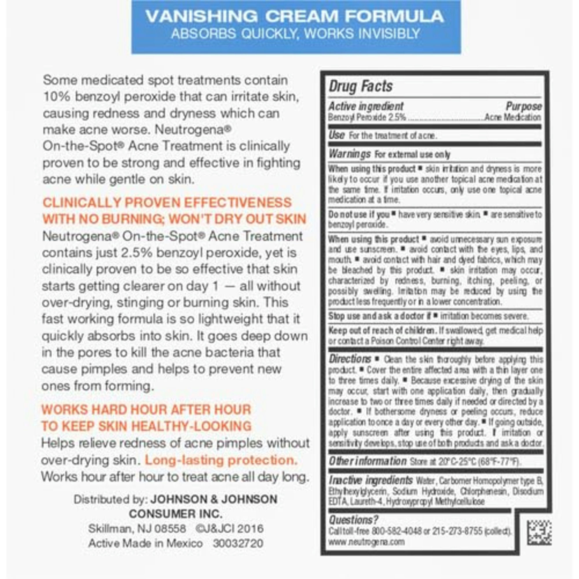 Neutrogena On the Spot Acne Treatment