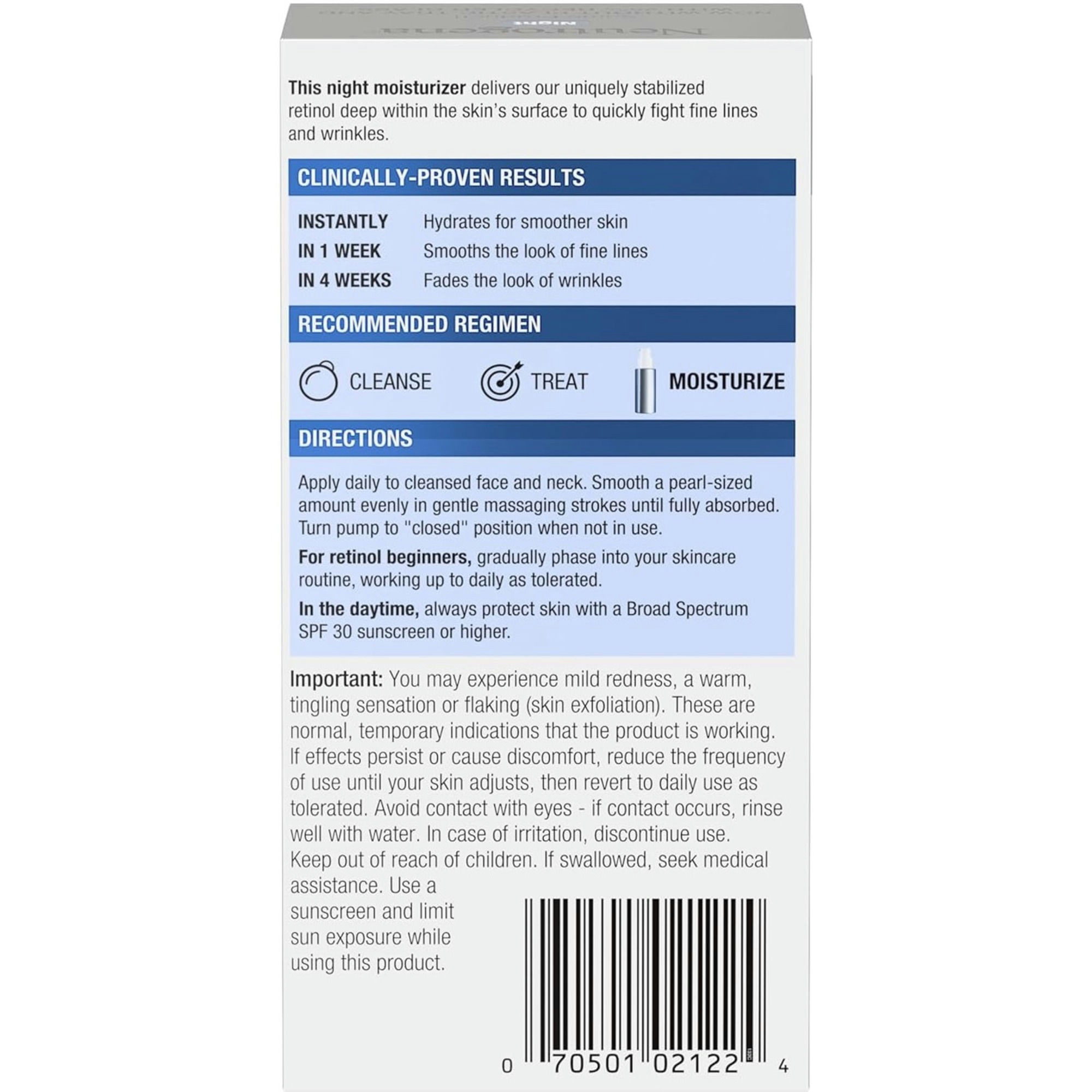 Neutrogena Rapid Wrinkle Repair Night Retinol Moisturizer