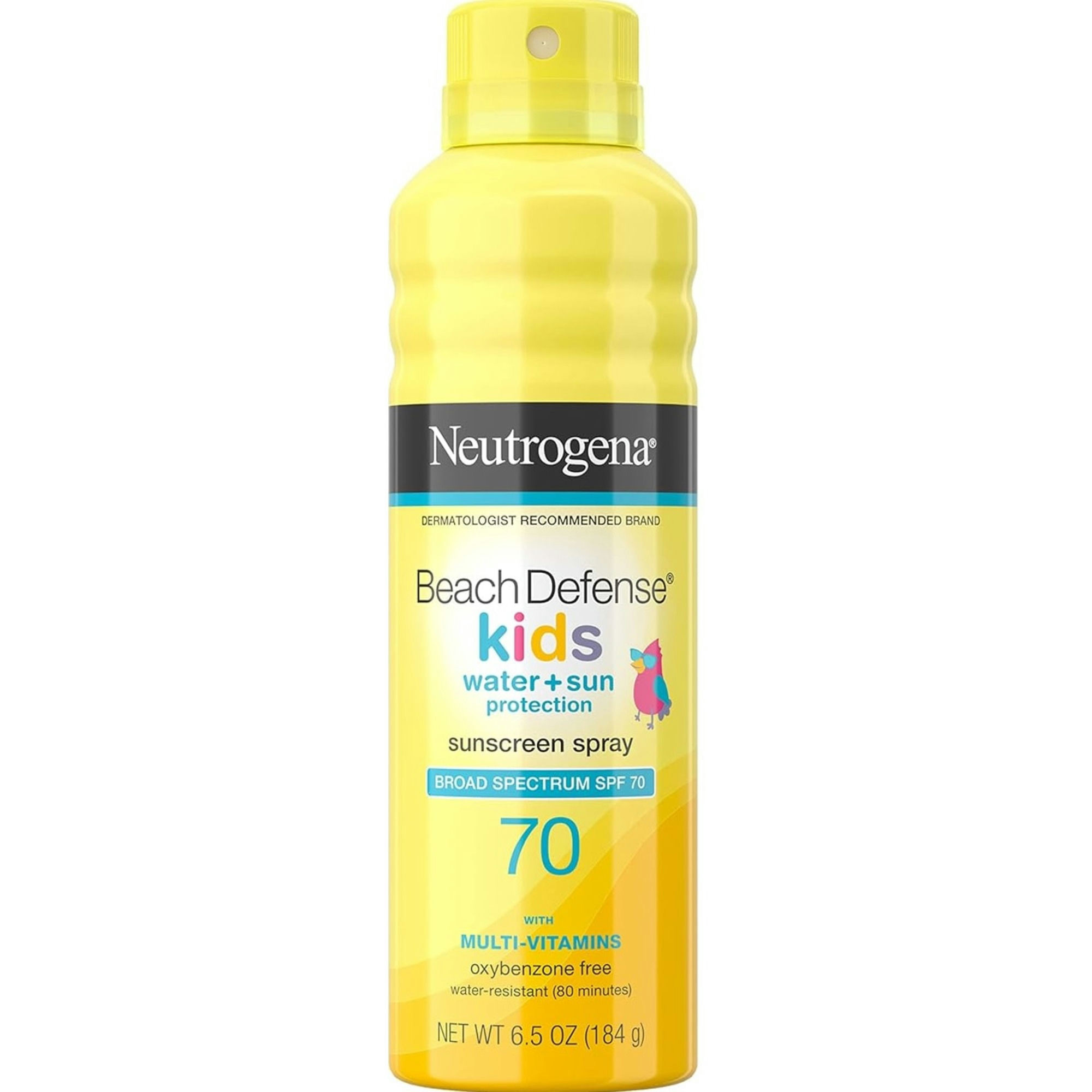 Neutrogena Beach Defense Kids Water Plus Sun Protection Sunscreen Spray, SPF 70