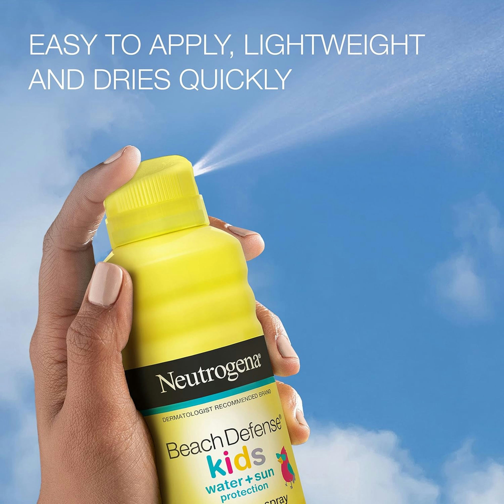 Neutrogena Beach Defense Kids Water Plus Sun Protection Sunscreen Spray, SPF 70