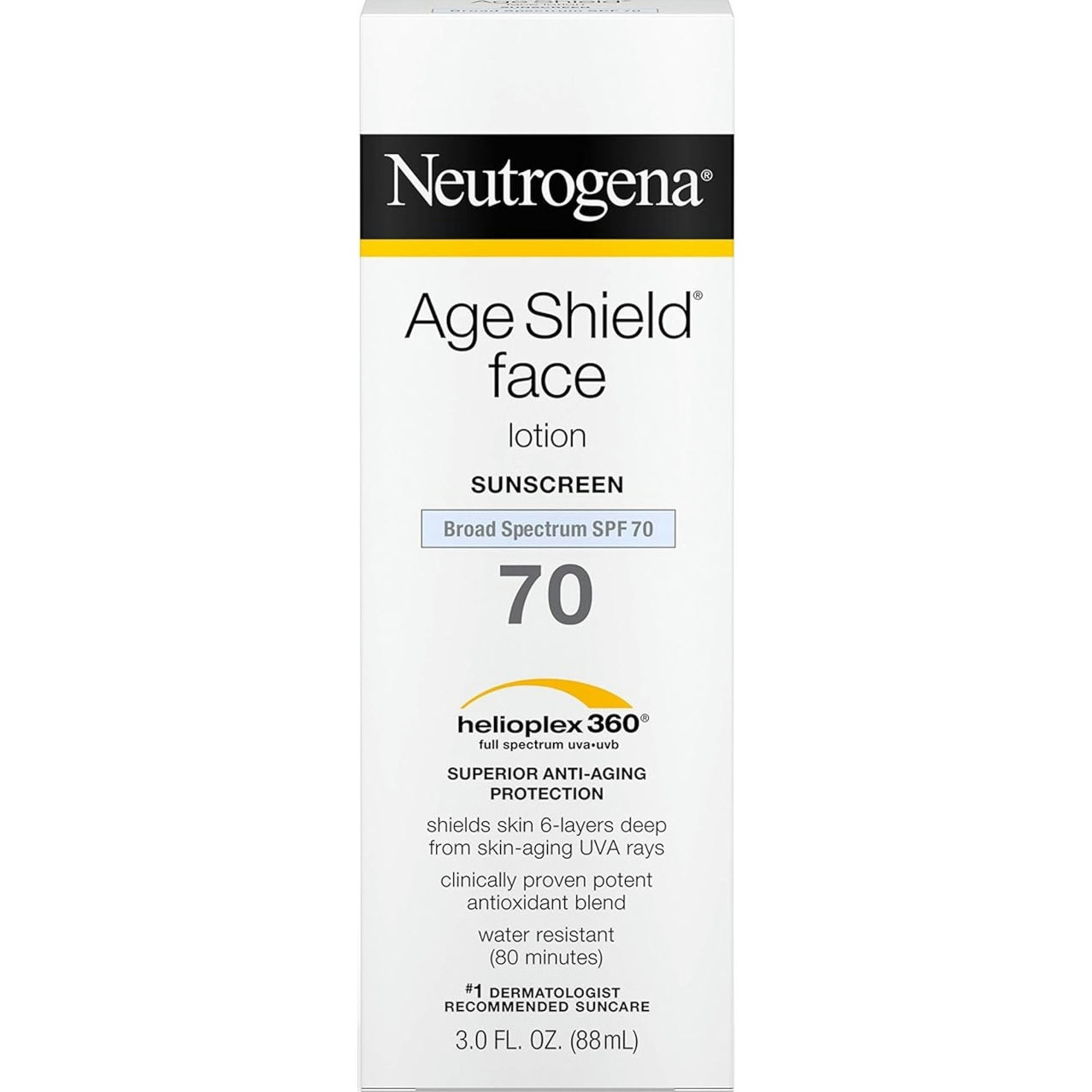 Neutrogena Age Shield Face Oil-Free Sunscreen Lotion, SPF 70