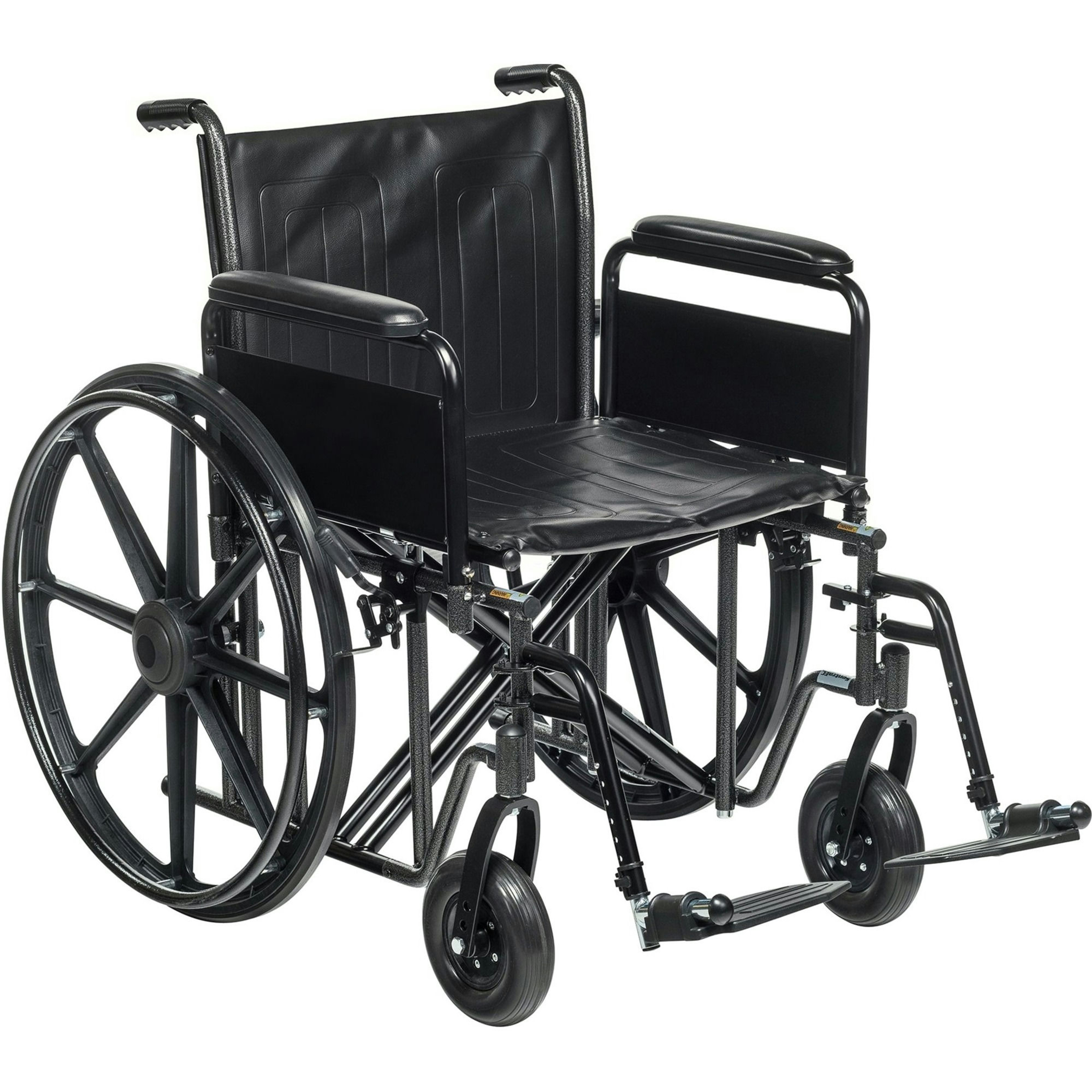 McKesson Dual Axle Full Length Arm Swing-Away Footrest Bariatric Wheelchair