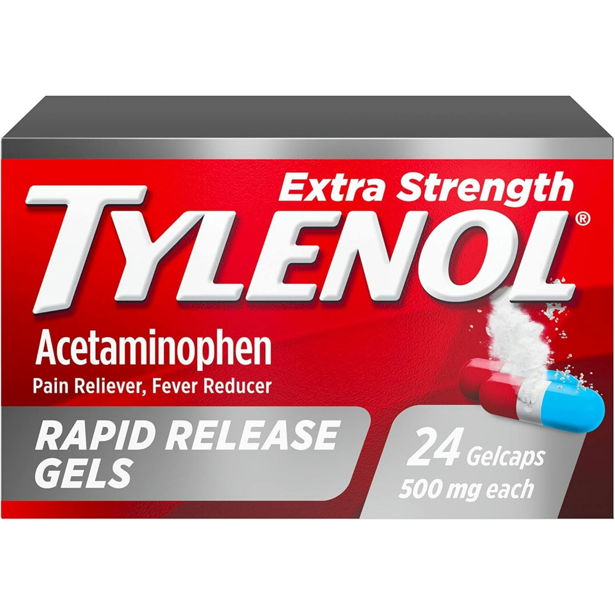 Tylenol Extra Strength Pain Reliever & Fever Reducer Rapid Release Gelcaps
