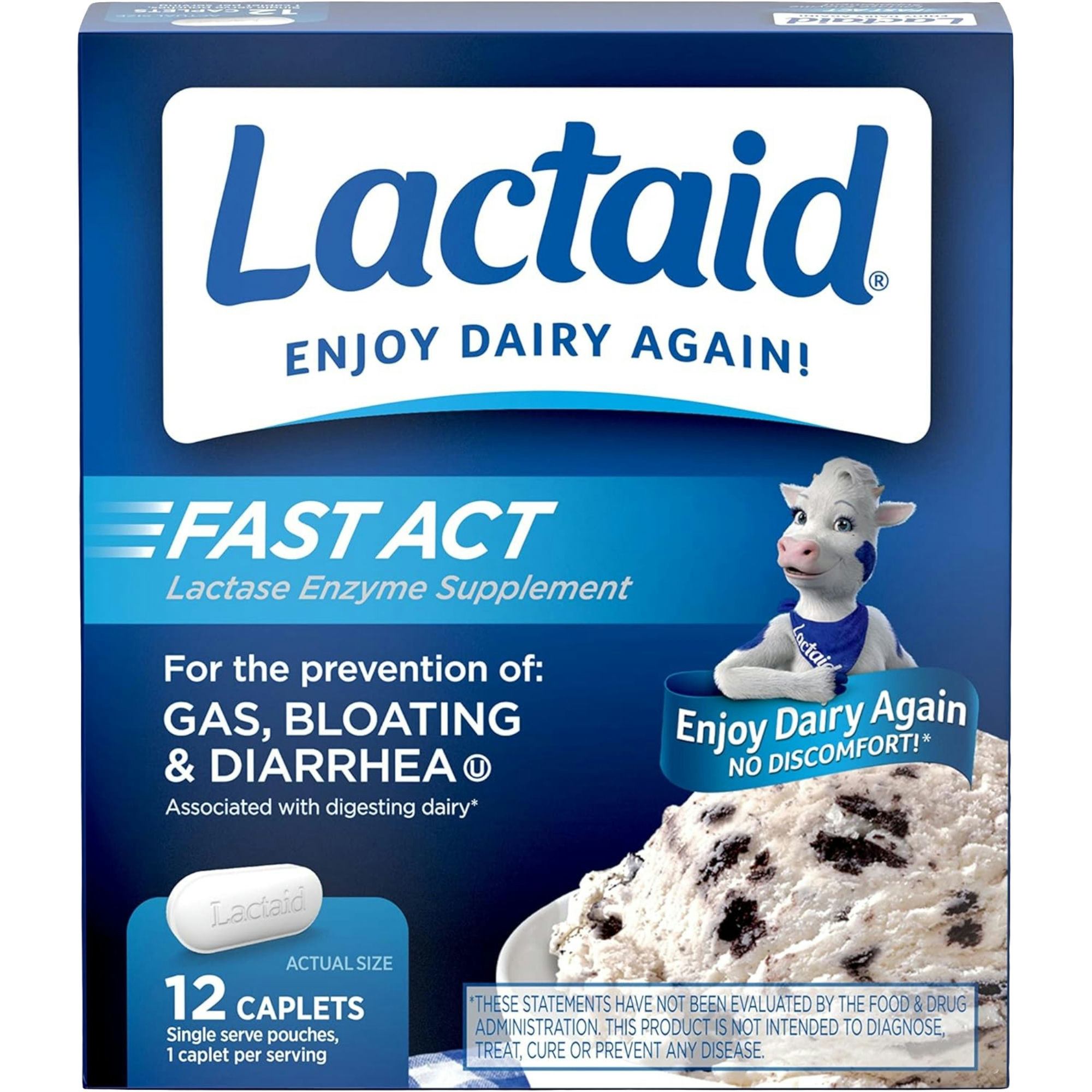 Lactaid Fast Act Lactase Enzyme