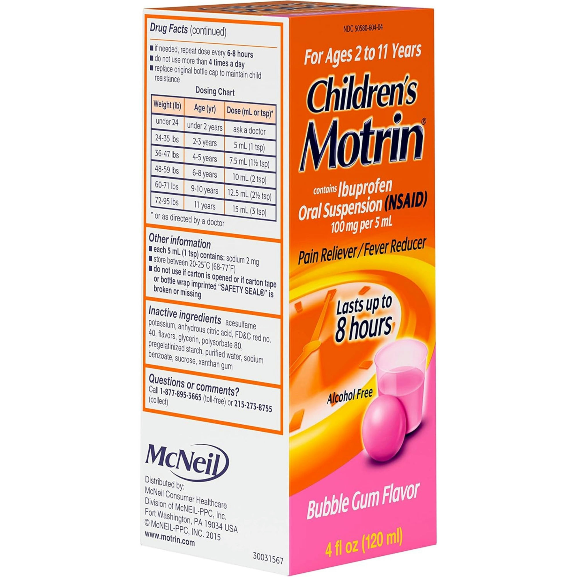 Motrin Children's Pain Reliever & Fever Reducer