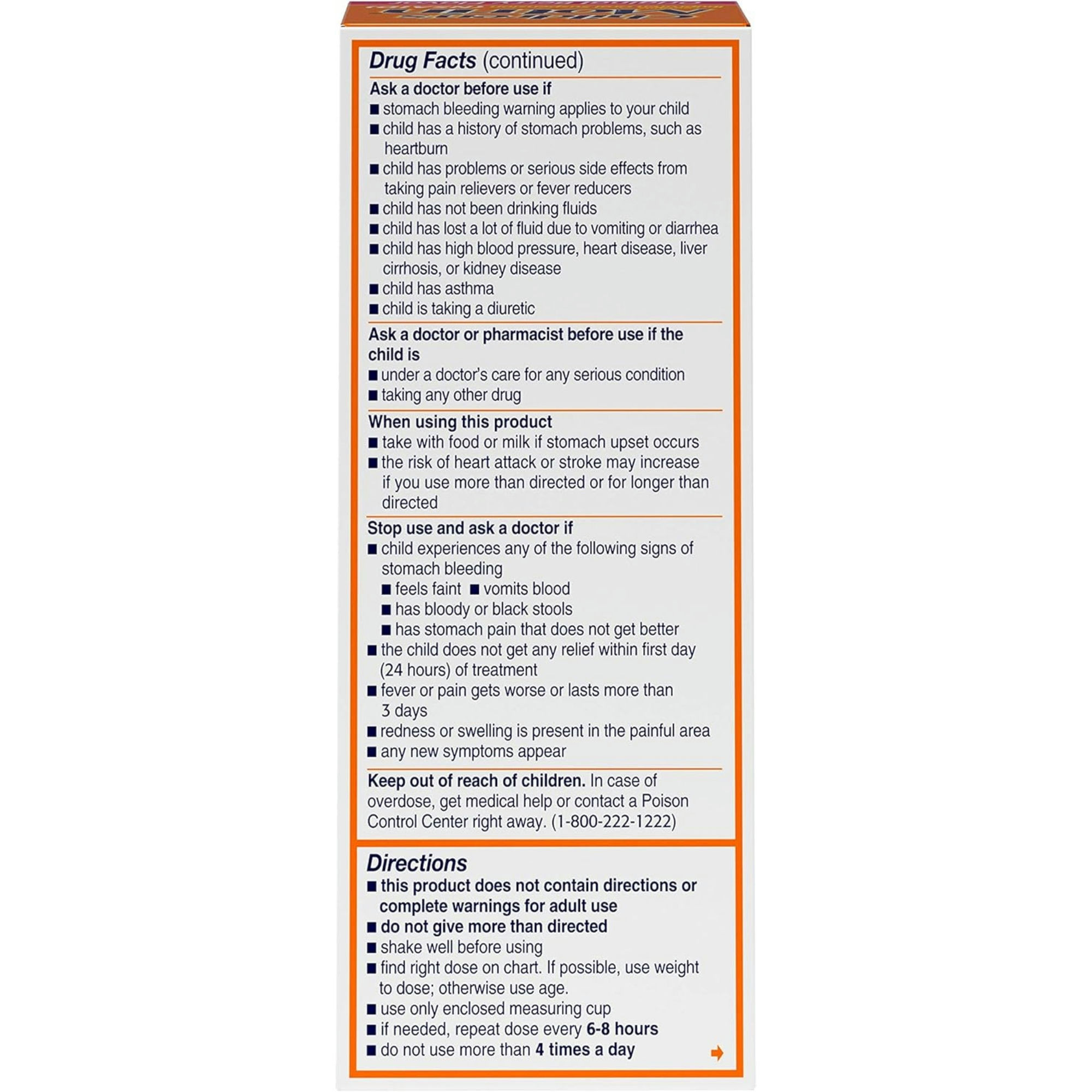 Motrin Children's Pain Reliever & Fever Reducer