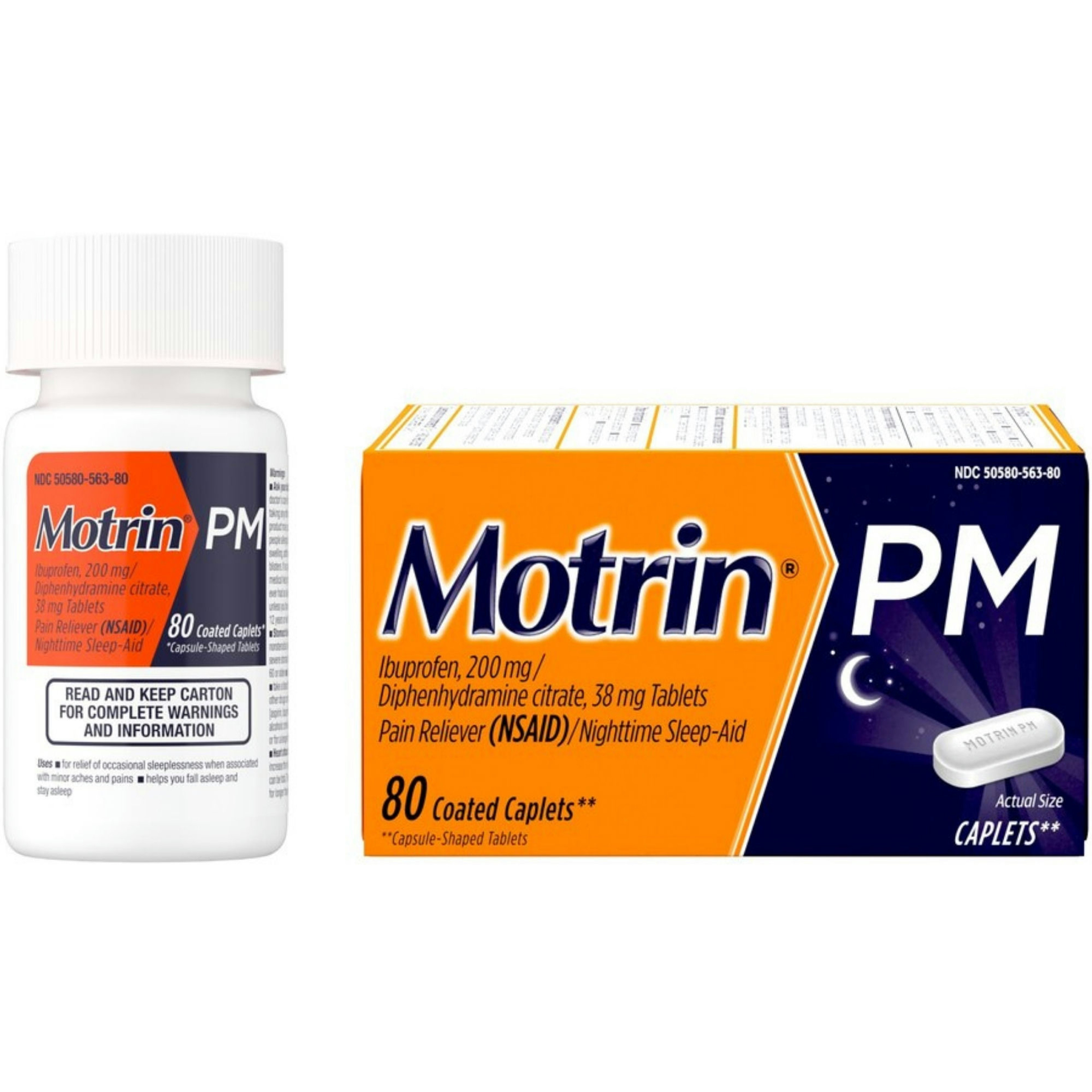 Motrin PM Caplets Nighttime Relief for Minor Pains