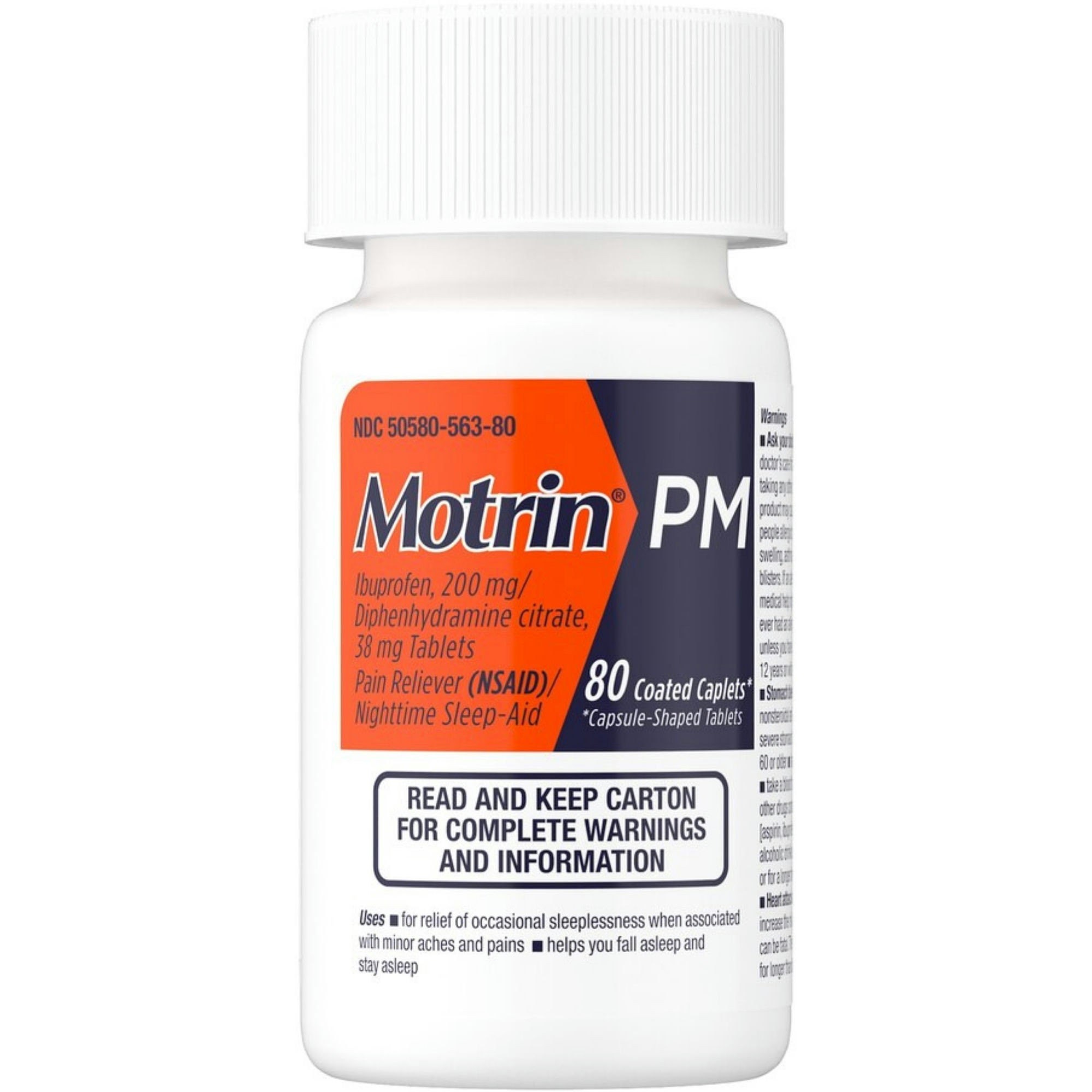 Motrin PM Caplets Nighttime Relief for Minor Pains