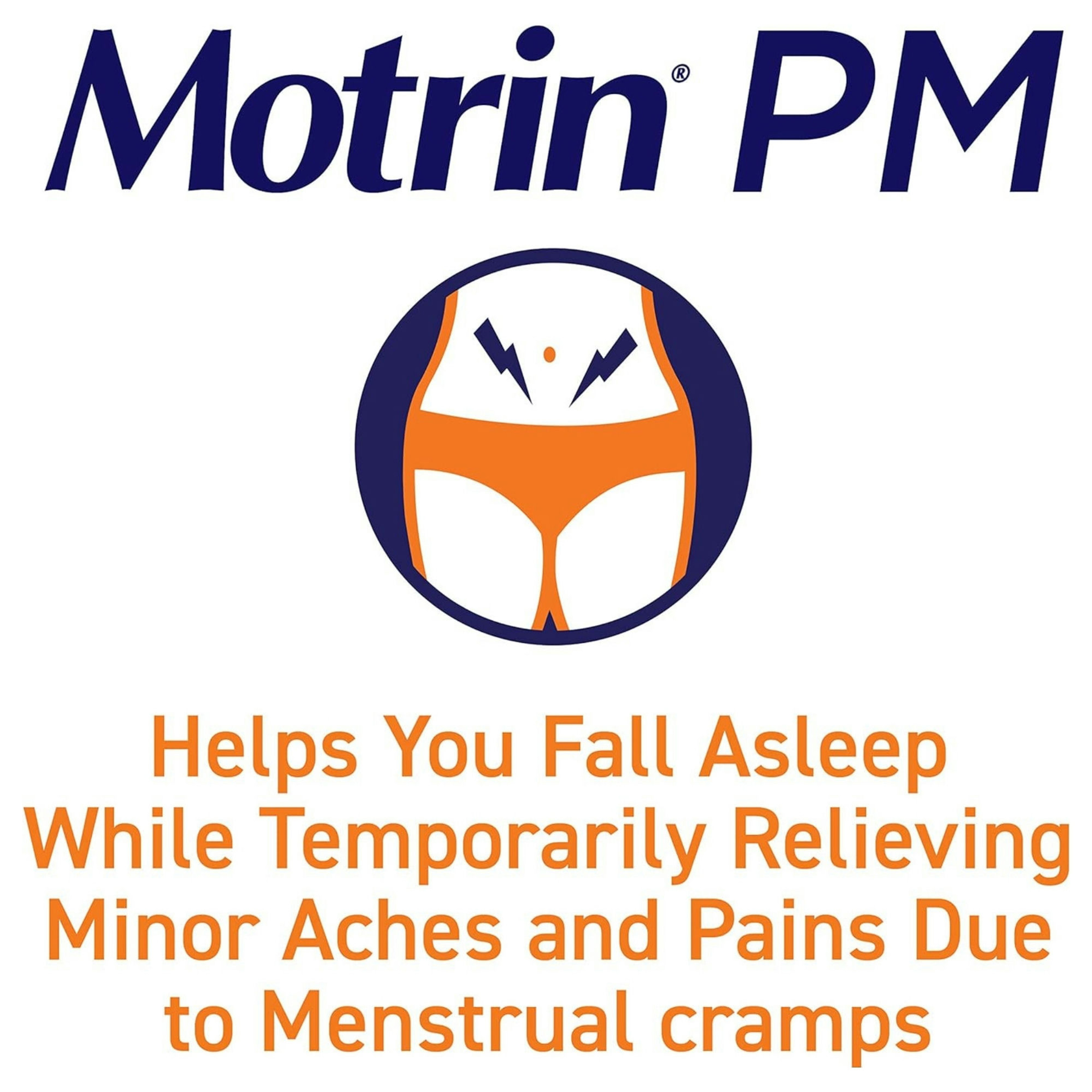 Motrin PM Caplets Nighttime Relief for Minor Pains