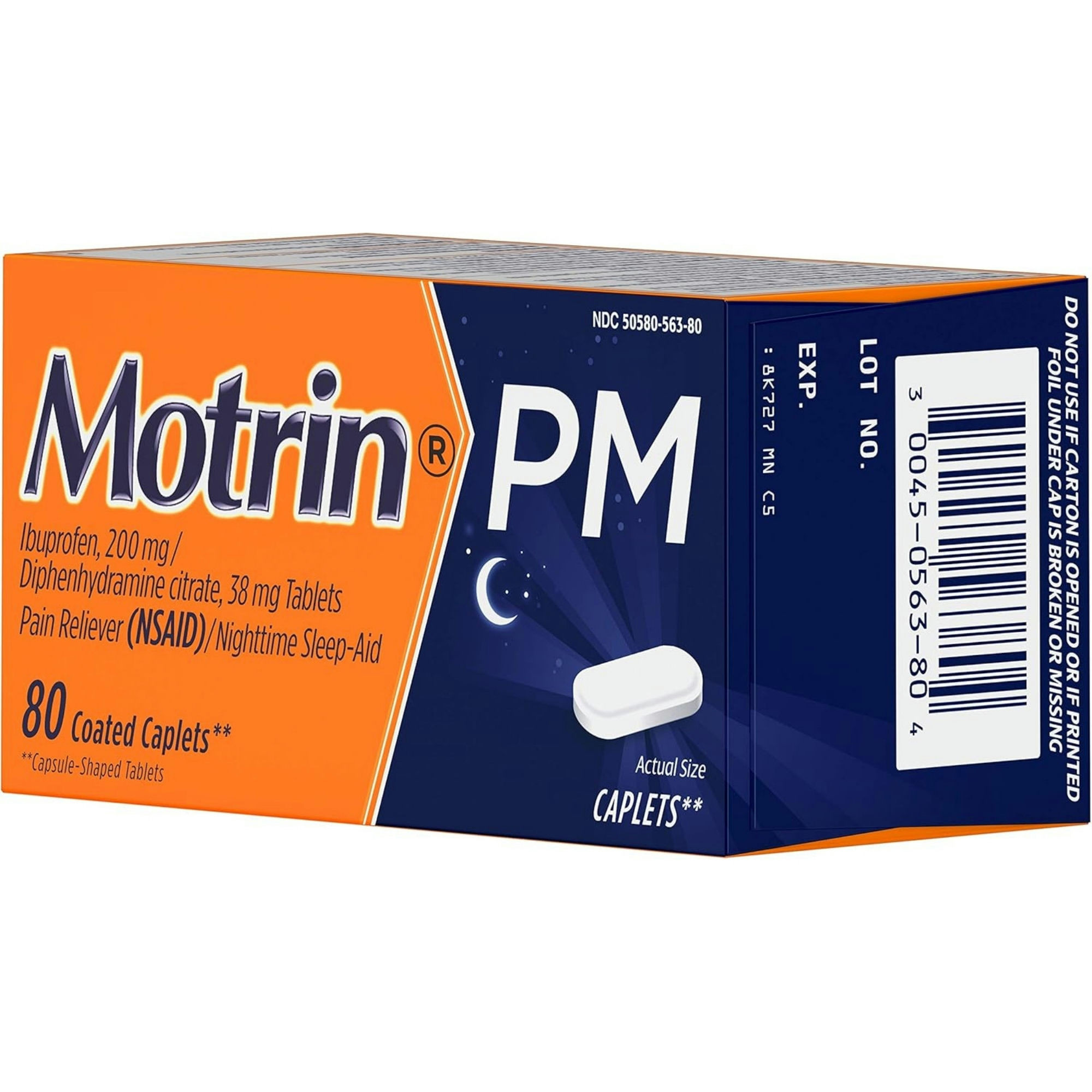 Motrin PM Caplets Nighttime Relief for Minor Pains