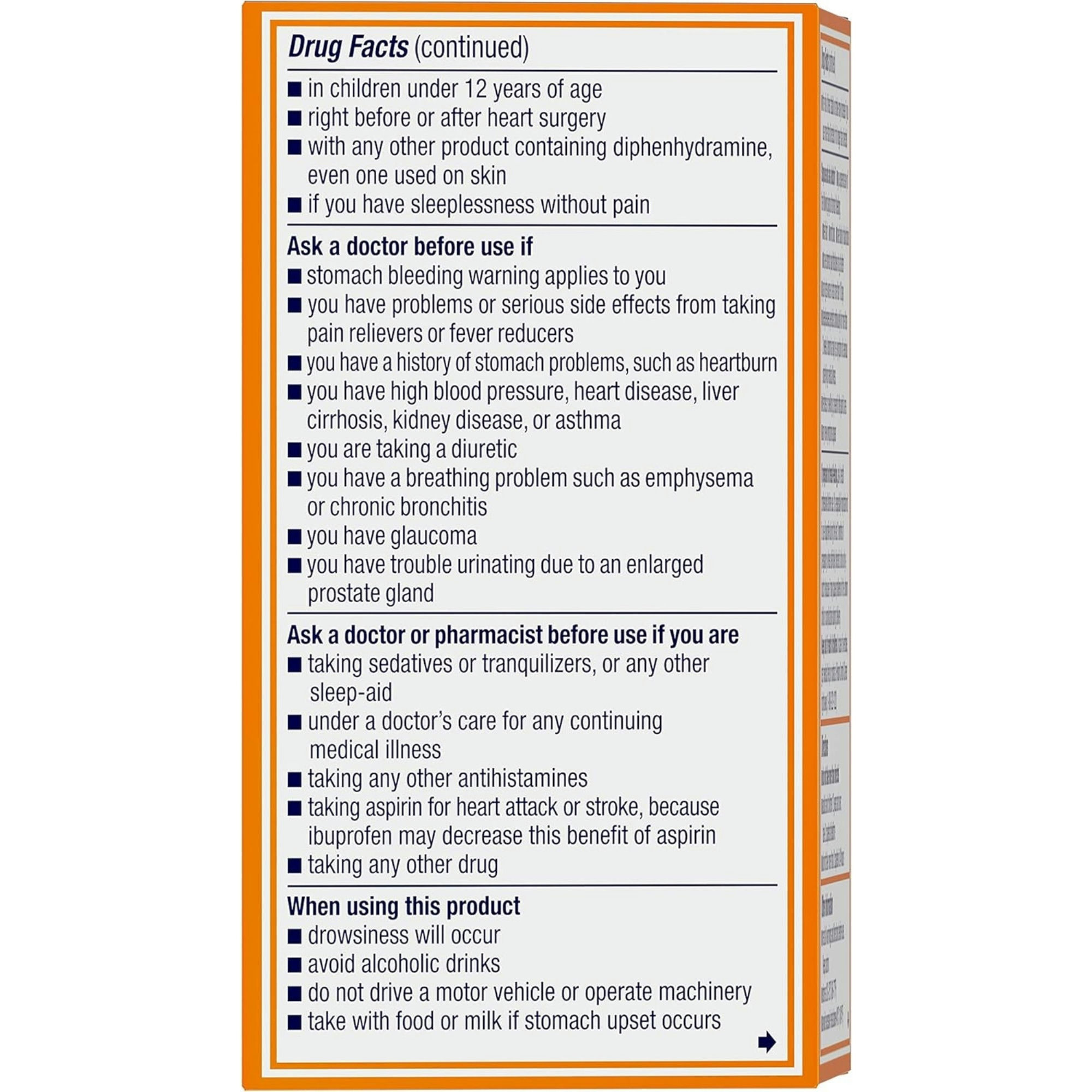 Motrin PM Caplets Nighttime Relief for Minor Pains