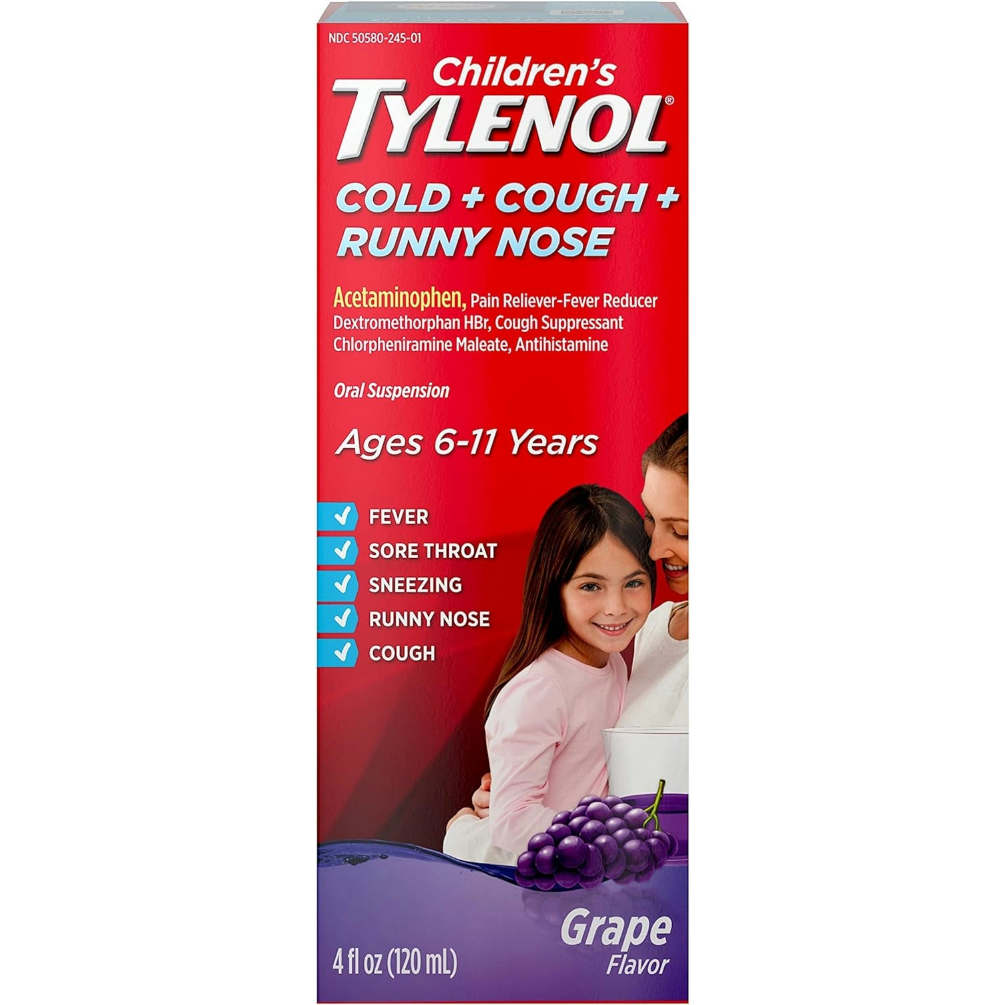 Tylenol Children's Cold + Cough + Runny Nose Medicine