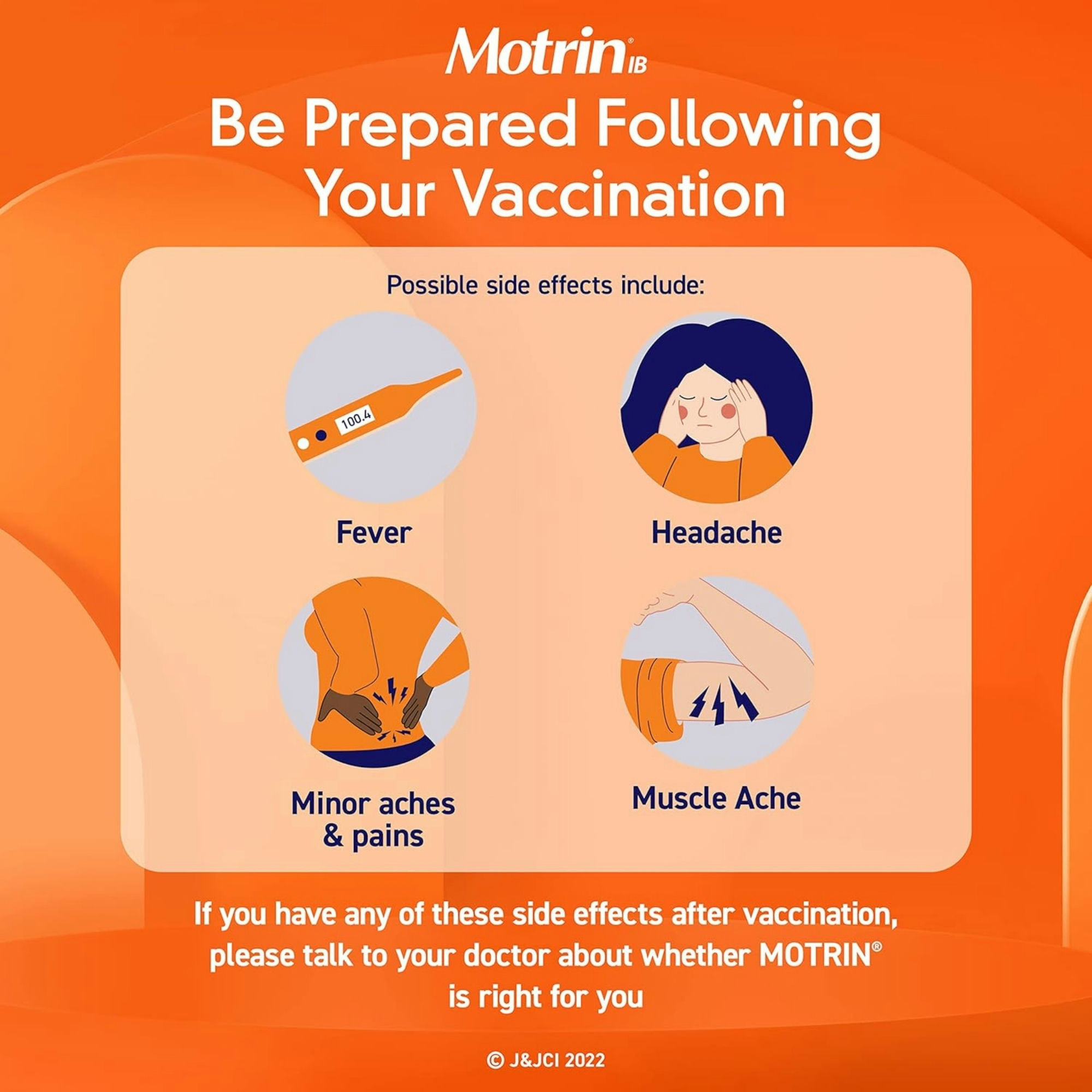 Motrin Tablets for Pain & Fever Relief