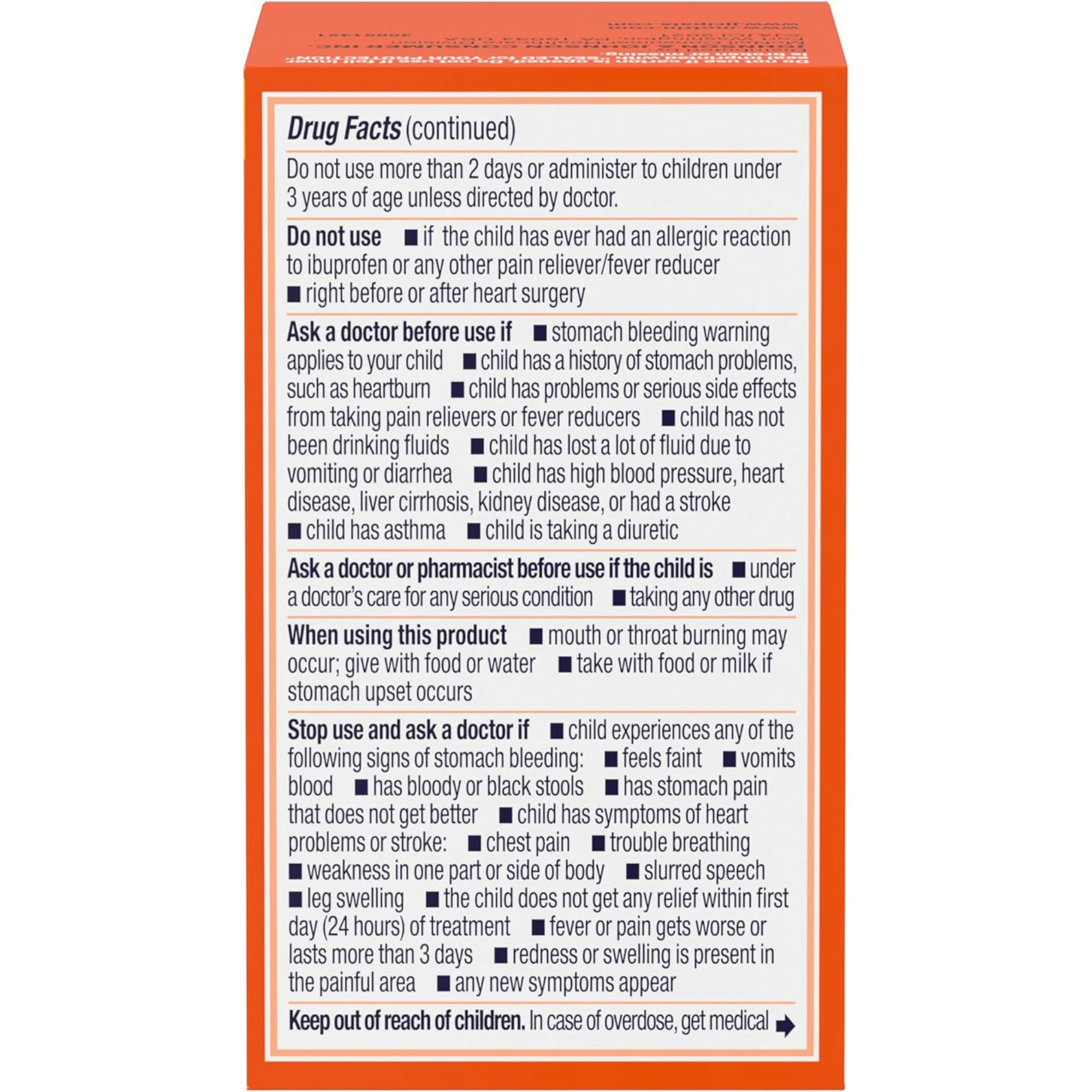 Motrin Children's Dye-Free Chewable Tablets for Pain & Fever