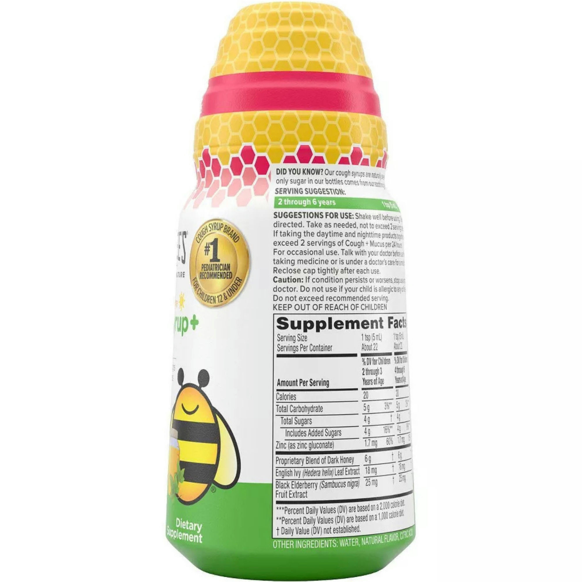 Zarbee's Children's Daytime Cough Syrup + Mucus