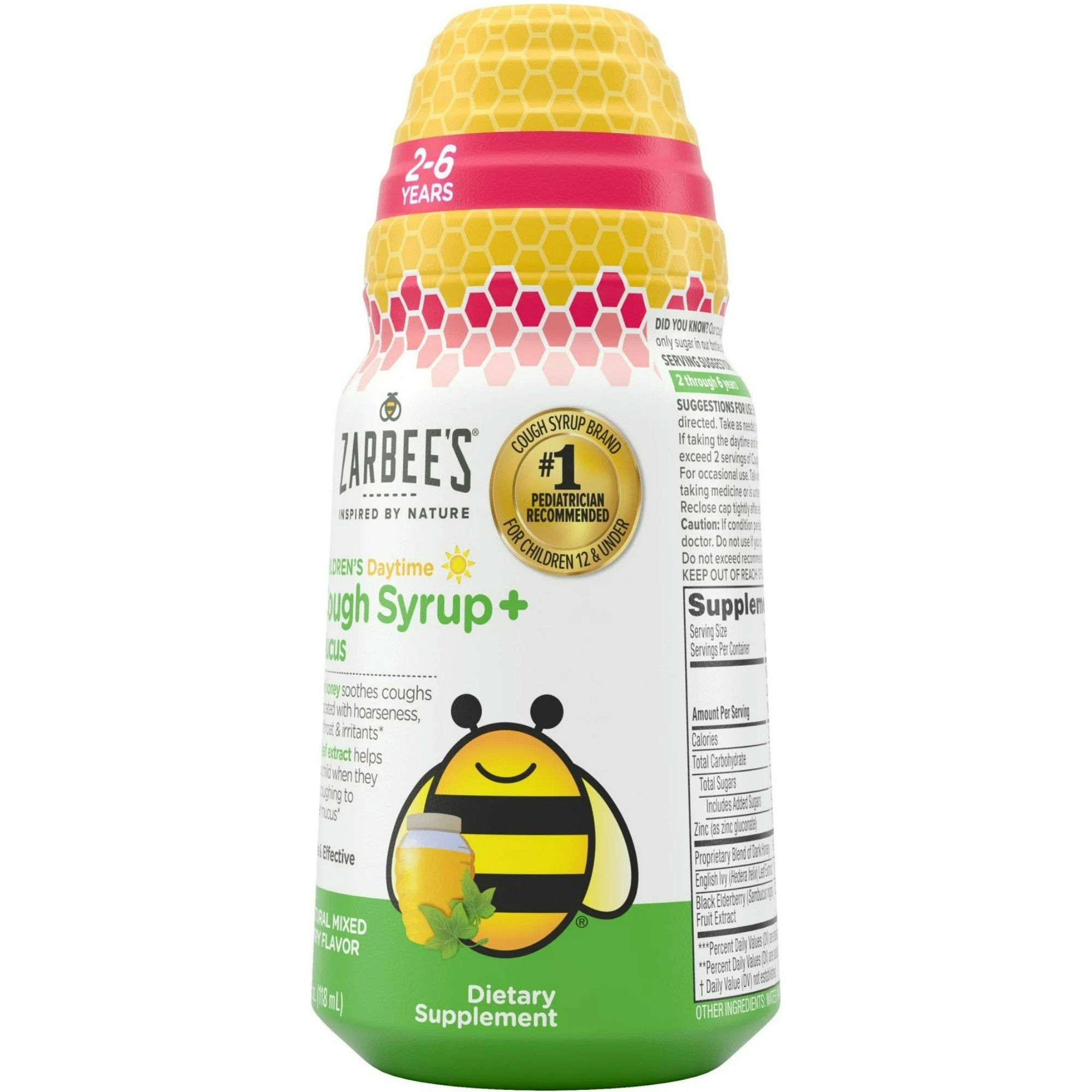 Zarbee's Children's Daytime Cough Syrup + Mucus