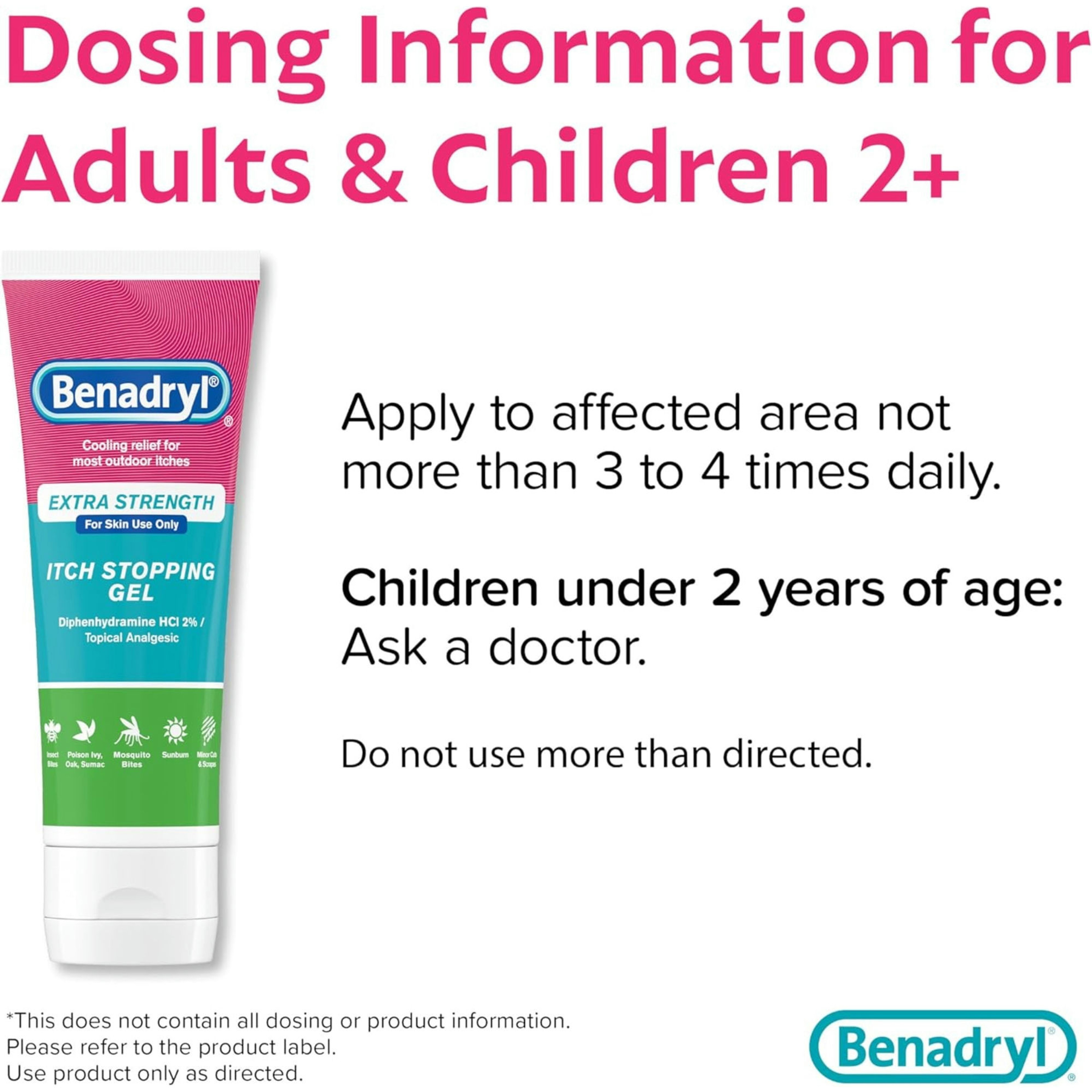 Benadryl Itch Stopping Extra Strength Analgesic Gel