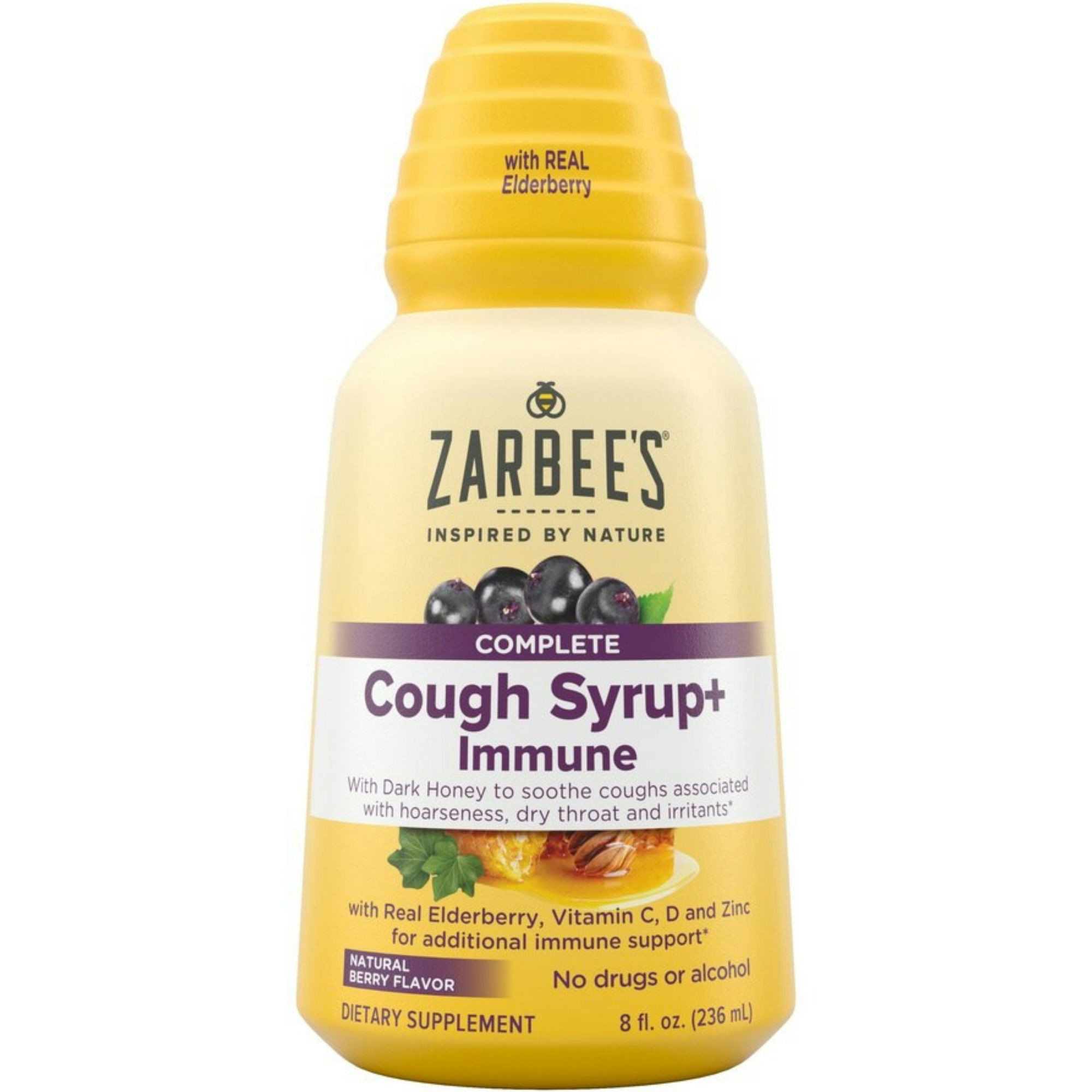 Zarbee's Adult Cough Syrup + Immune