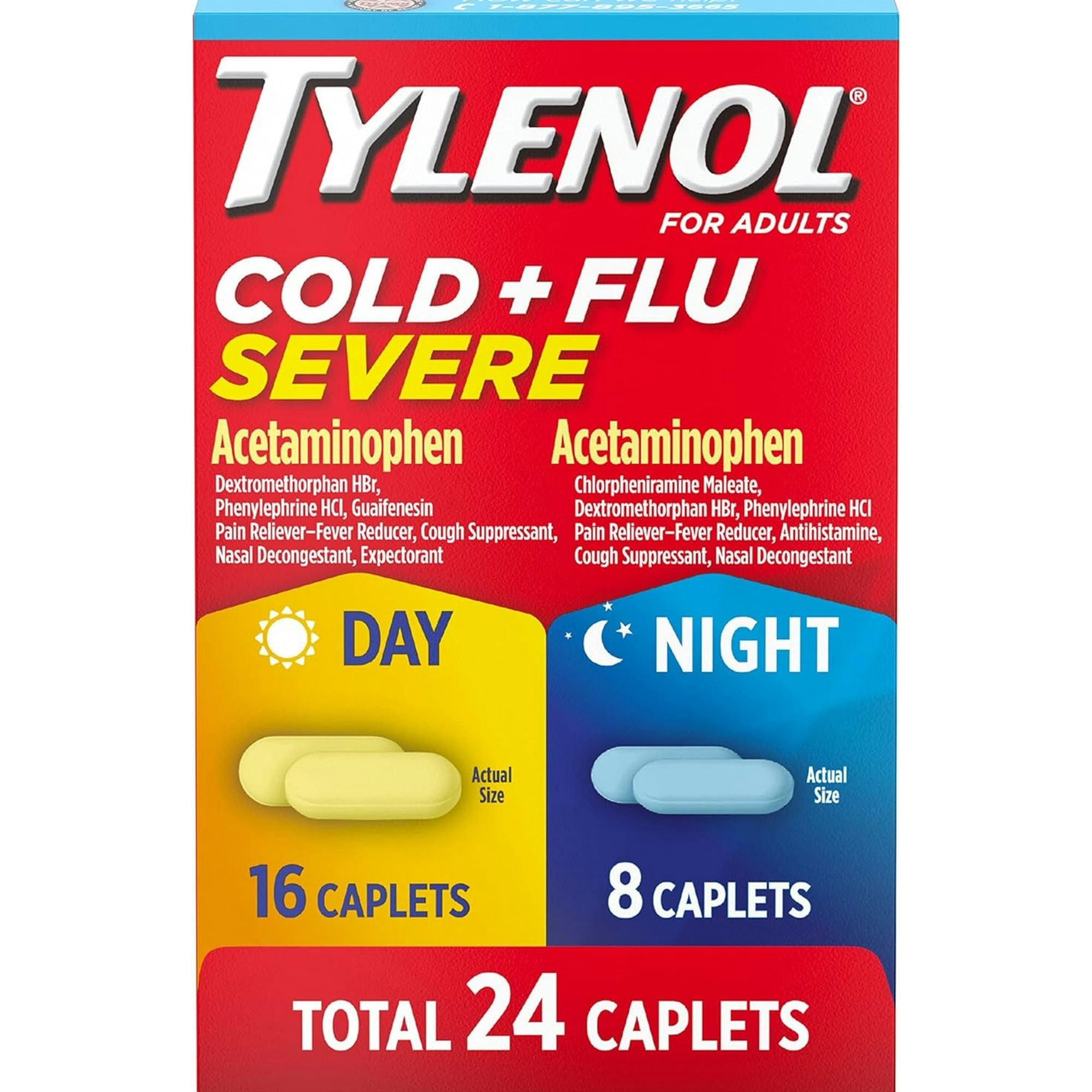 Tylenol Cold + Flu Severe For Day And Night Time