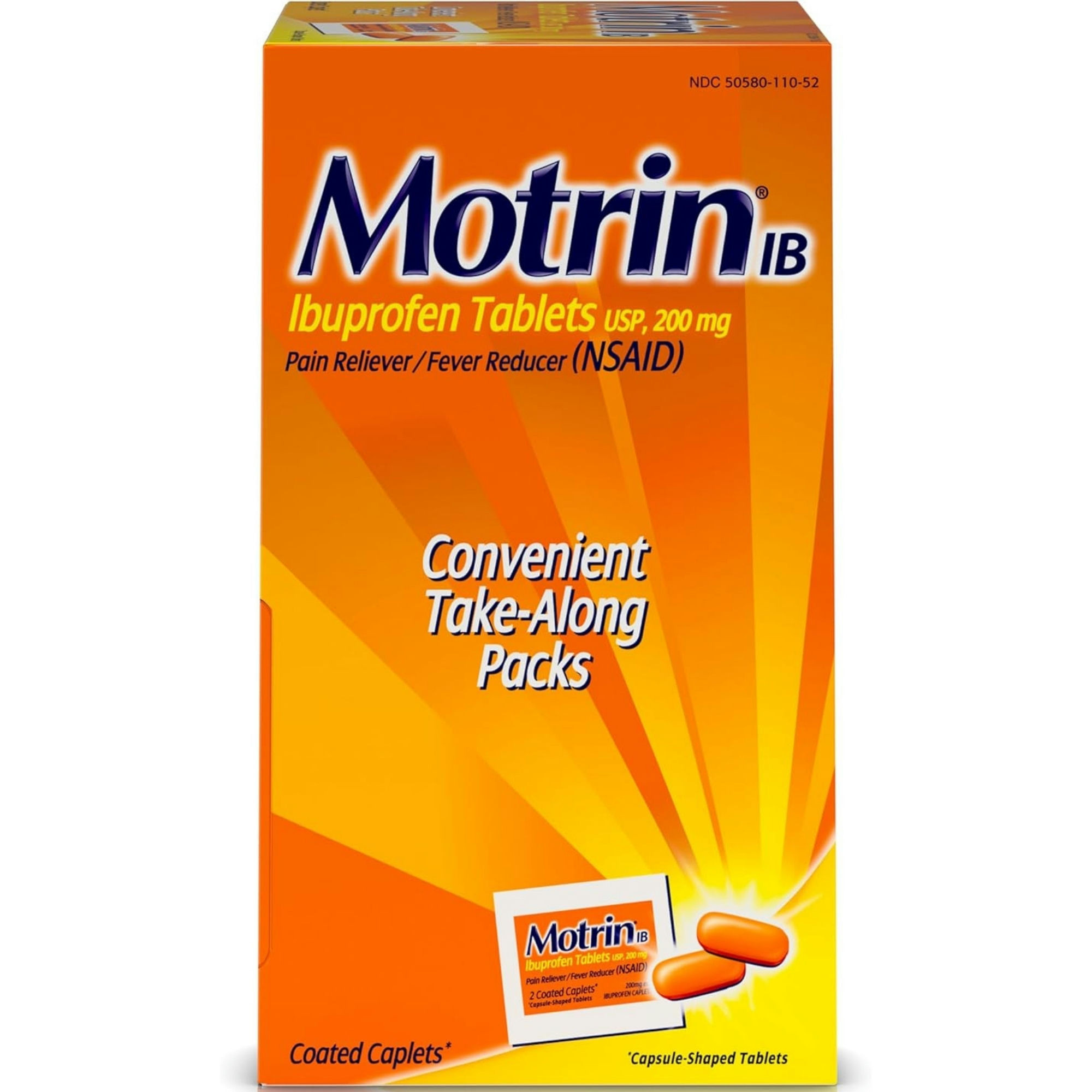 Motrin Pain Relief Convenient Take-Along Packs