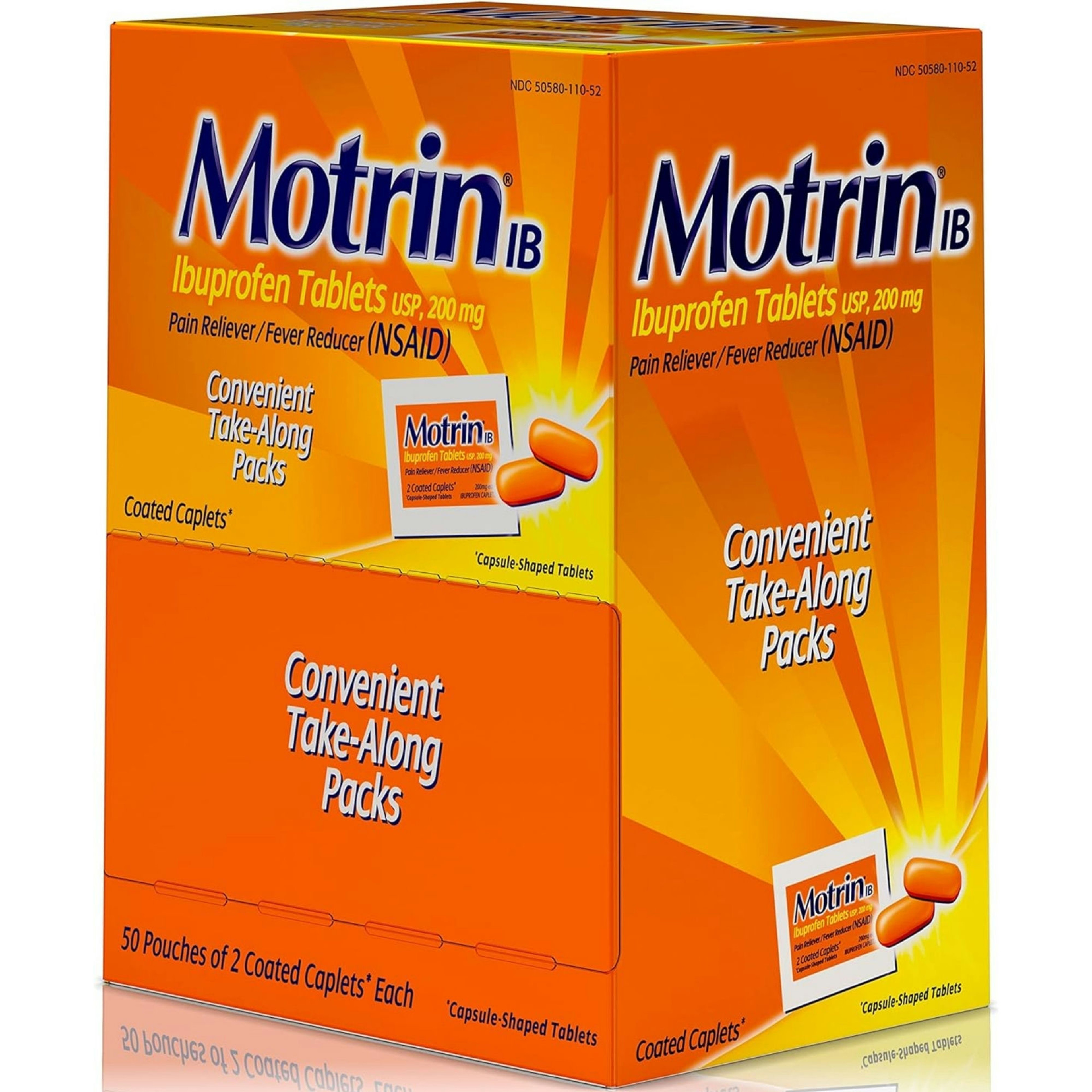 Motrin Pain Relief Convenient Take-Along Packs