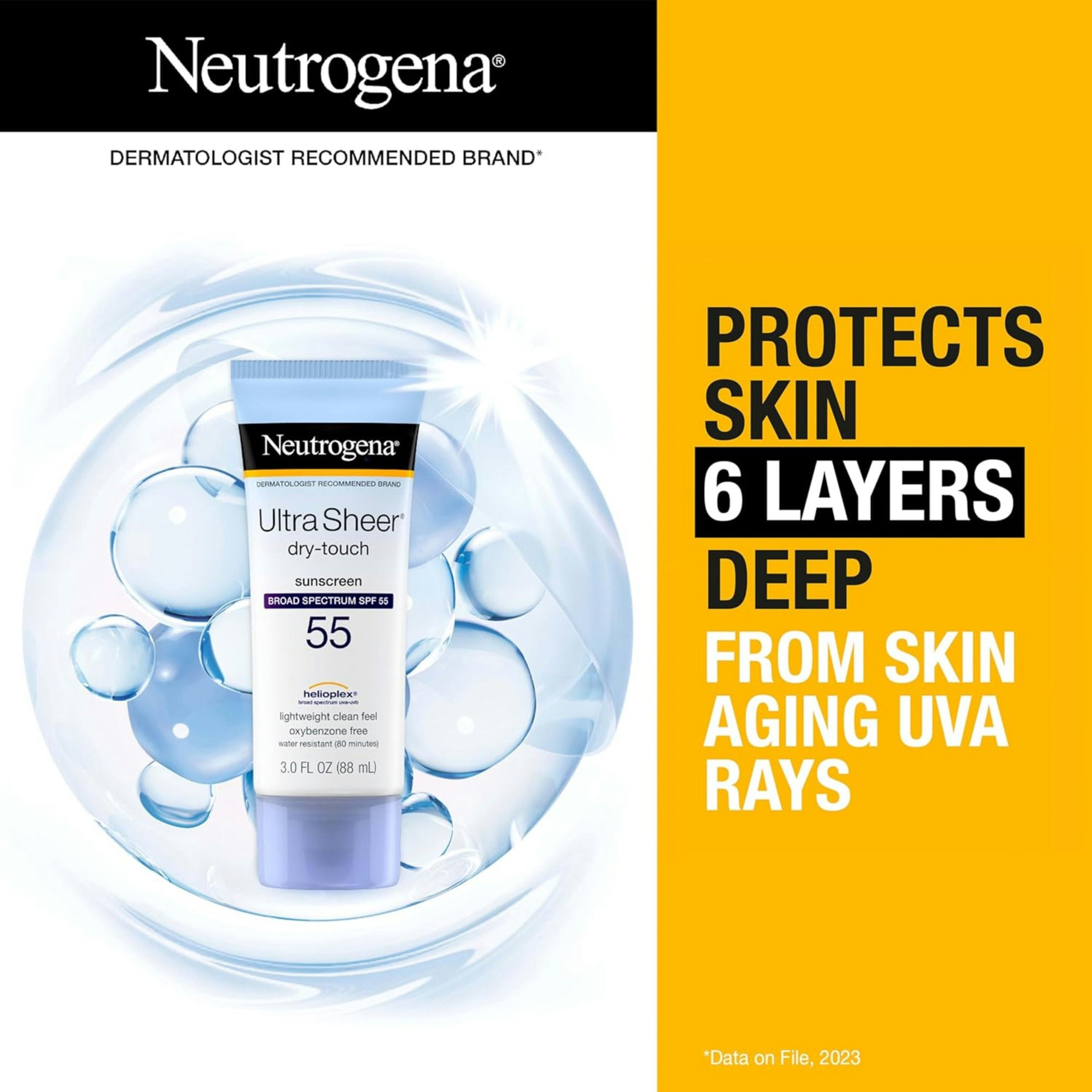 Neutrogena Ultra Sheer Dry-Touch Sunscreen Lotion, SPF 55
