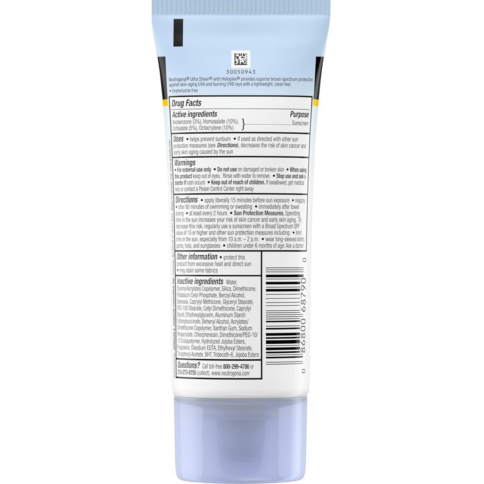 Neutrogena Ultra Sheer Dry-Touch Sunscreen Lotion, SPF 55