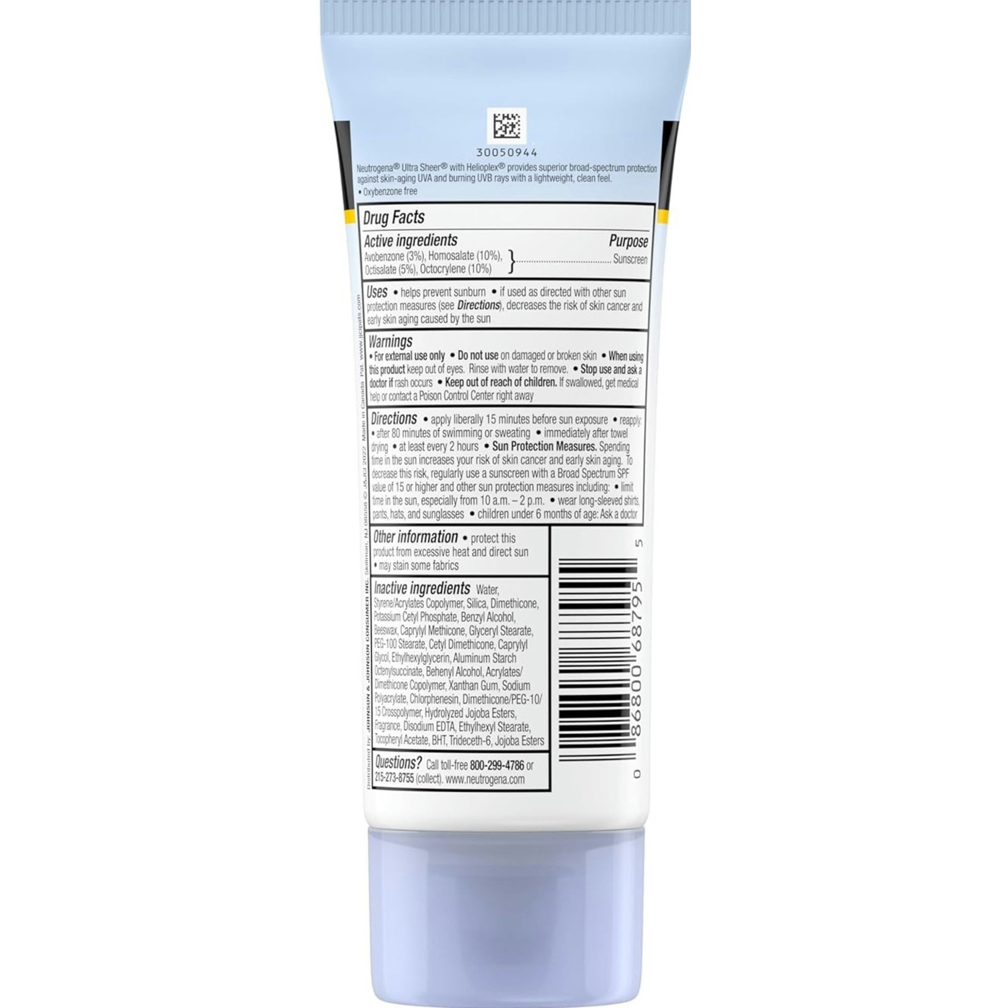 Neutrogena Ultra Sheer Dry Touch Sunscreen Lotion, SPF 45