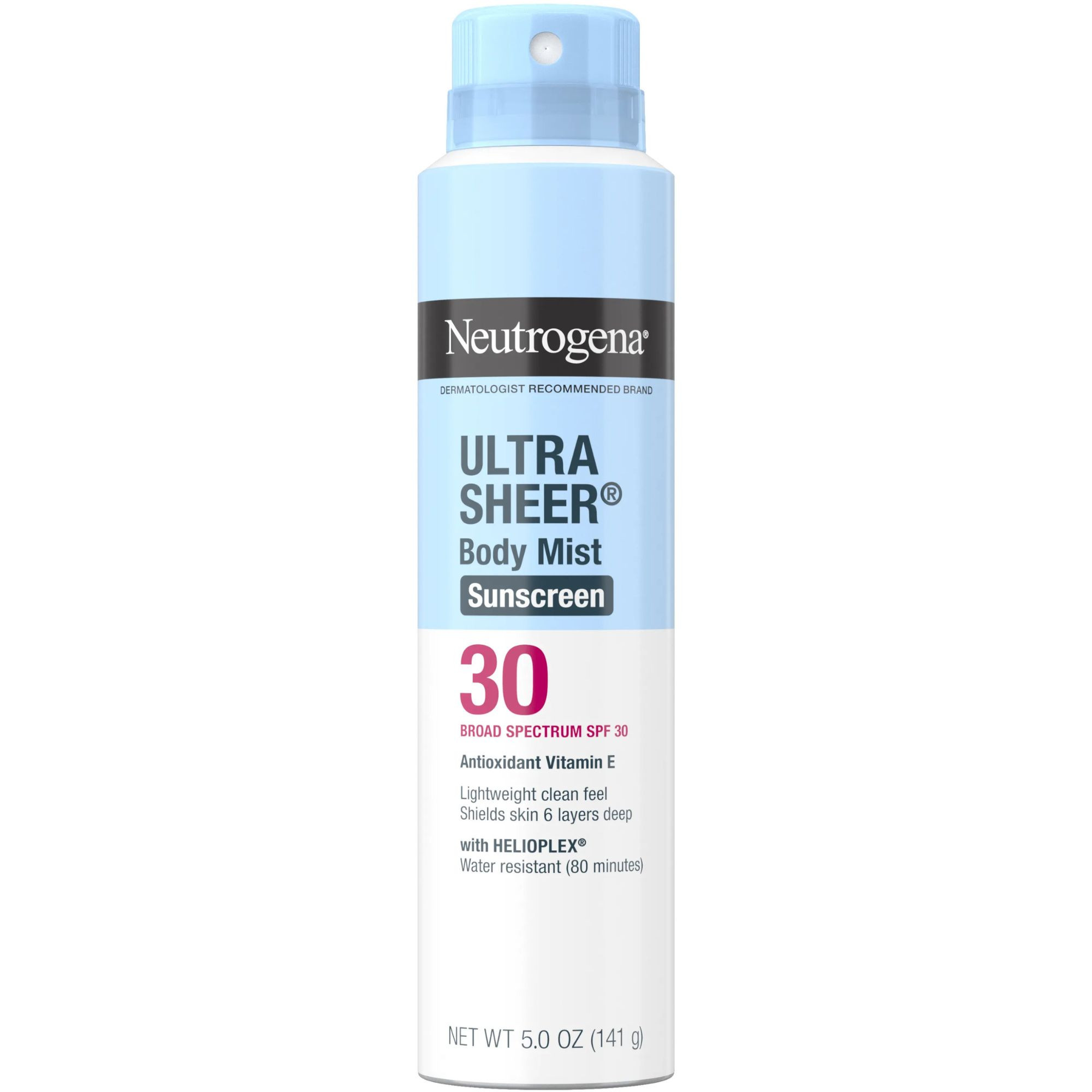 Neutrogena Ultra Sheer Body Mist Sunscreen Spray, SPF 30