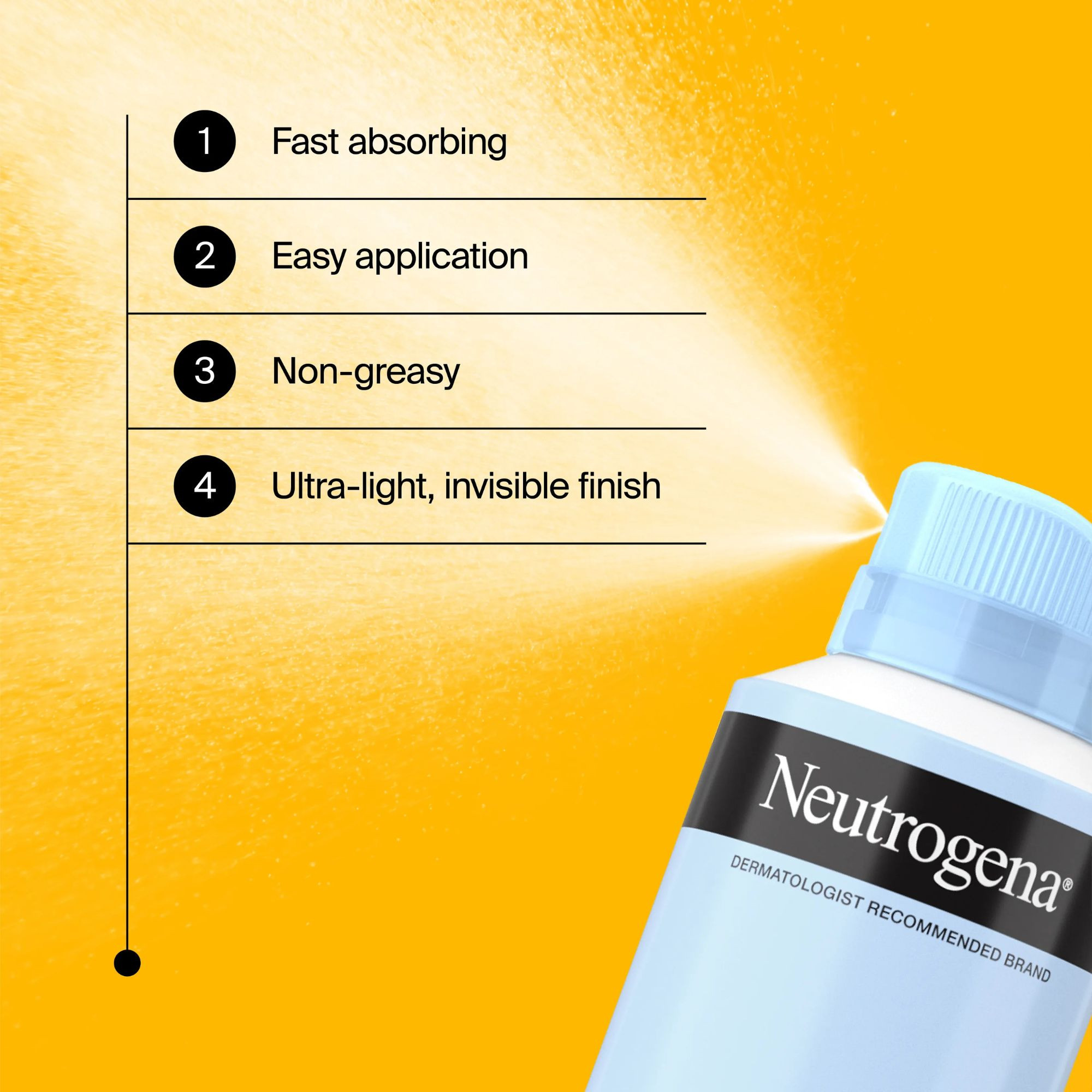 Neutrogena Ultra Sheer Body Mist Sunscreen Spray, SPF 30