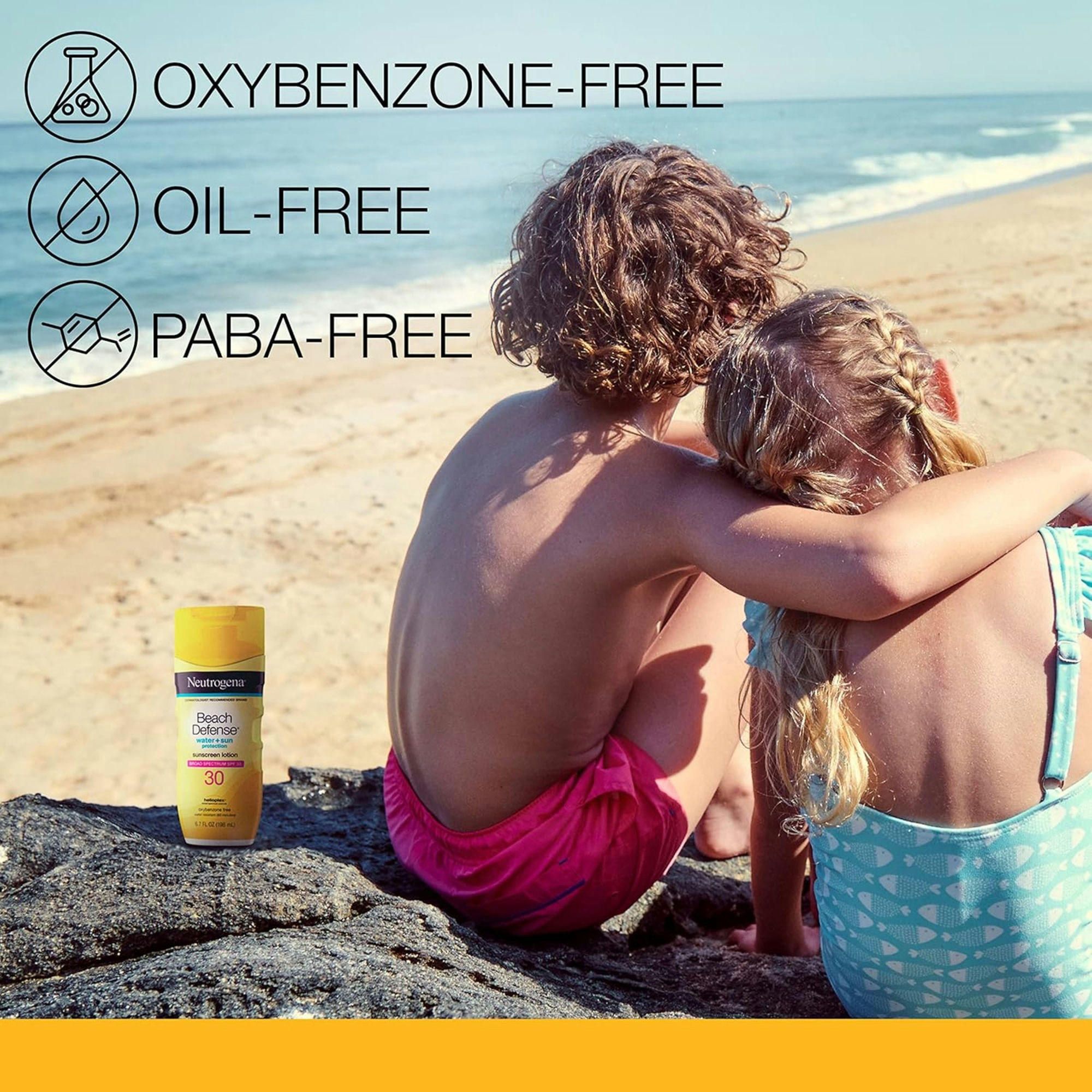 Neutrogena Beach Defense Water Plus Sun Protection Sunscreen Lotion, SPF 30