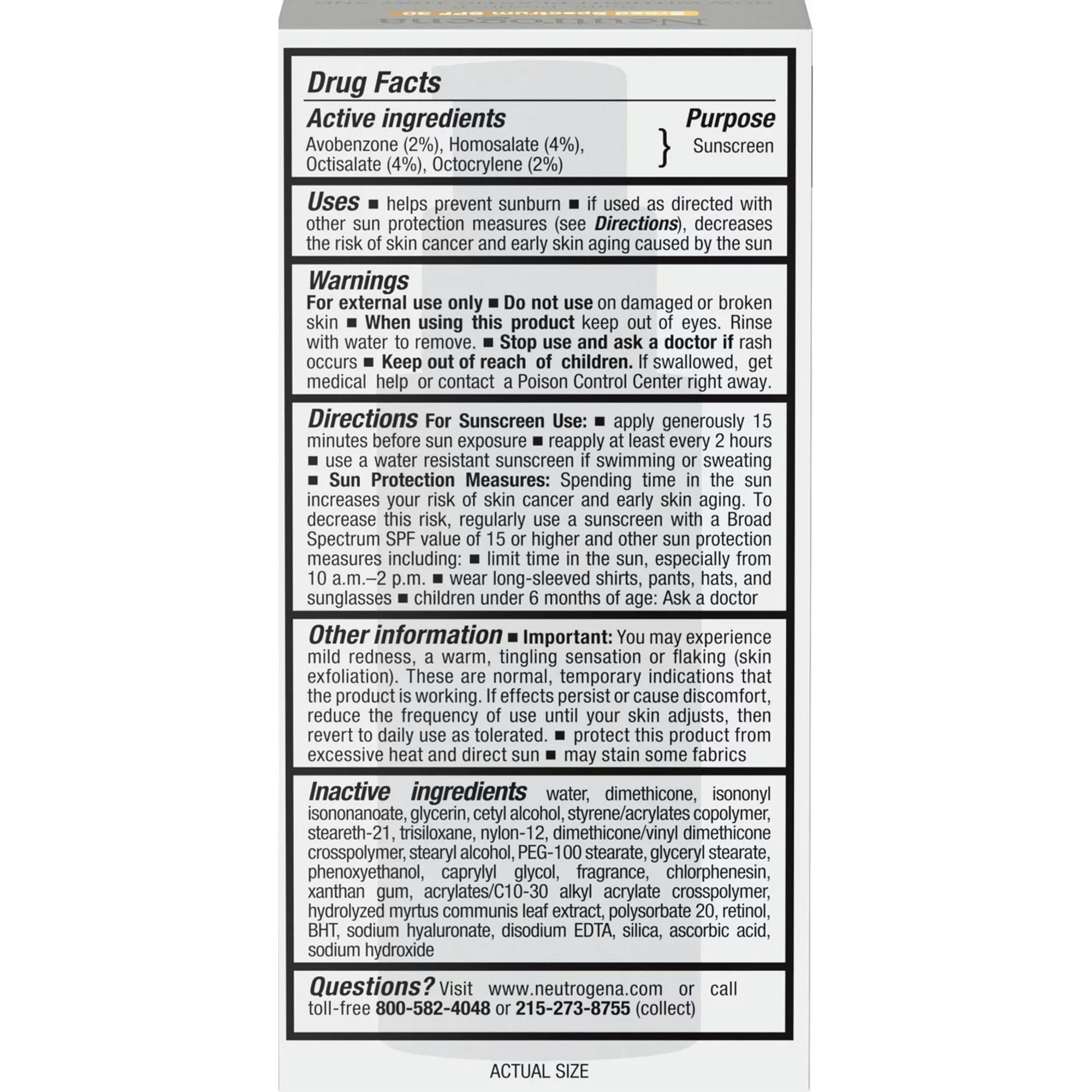 Neutrogena Rapid Wrinkle Repair Day Retinol Moisturizer with Sunscreen