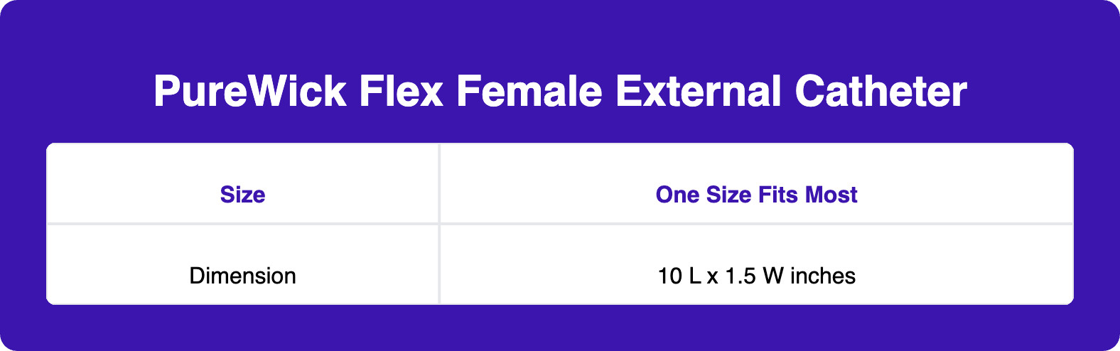 PureWick Flex Female External Catheter