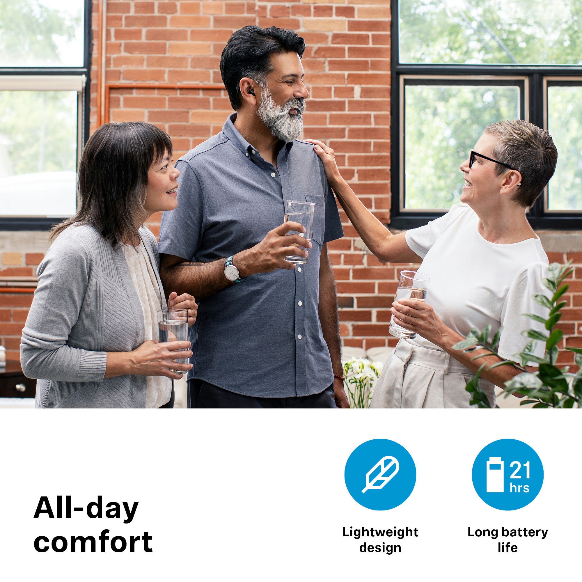 Sennheiser All-Day Clear Slim OTC Hearing Aids