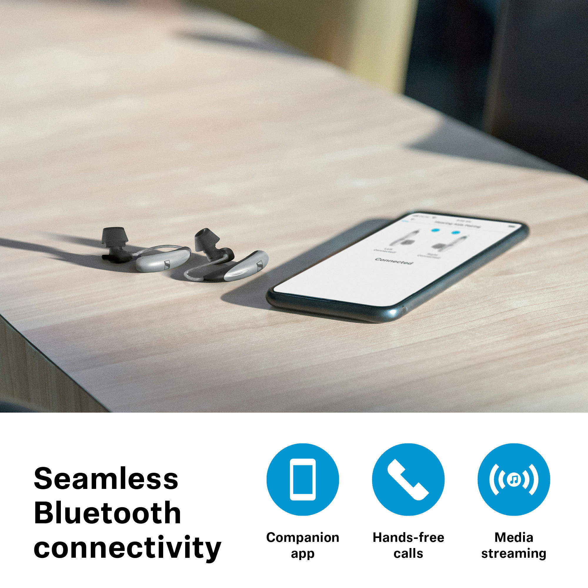 Sennheiser All-Day Clear Slim OTC Hearing Aids