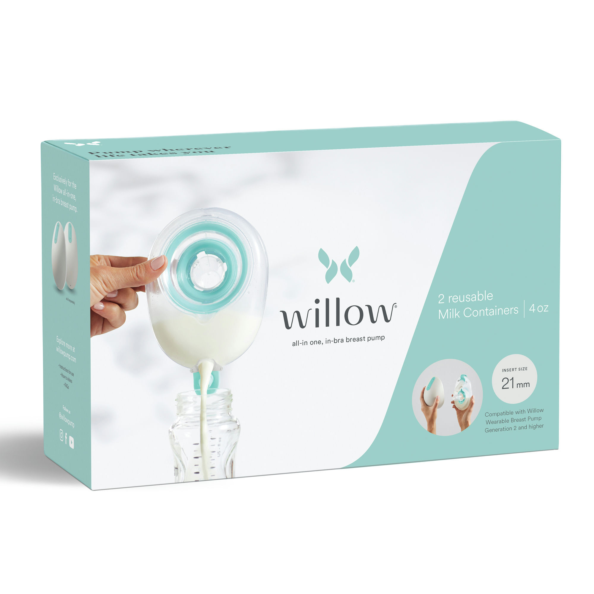 Willow 360 Breast Pump Reusable Milk Container
