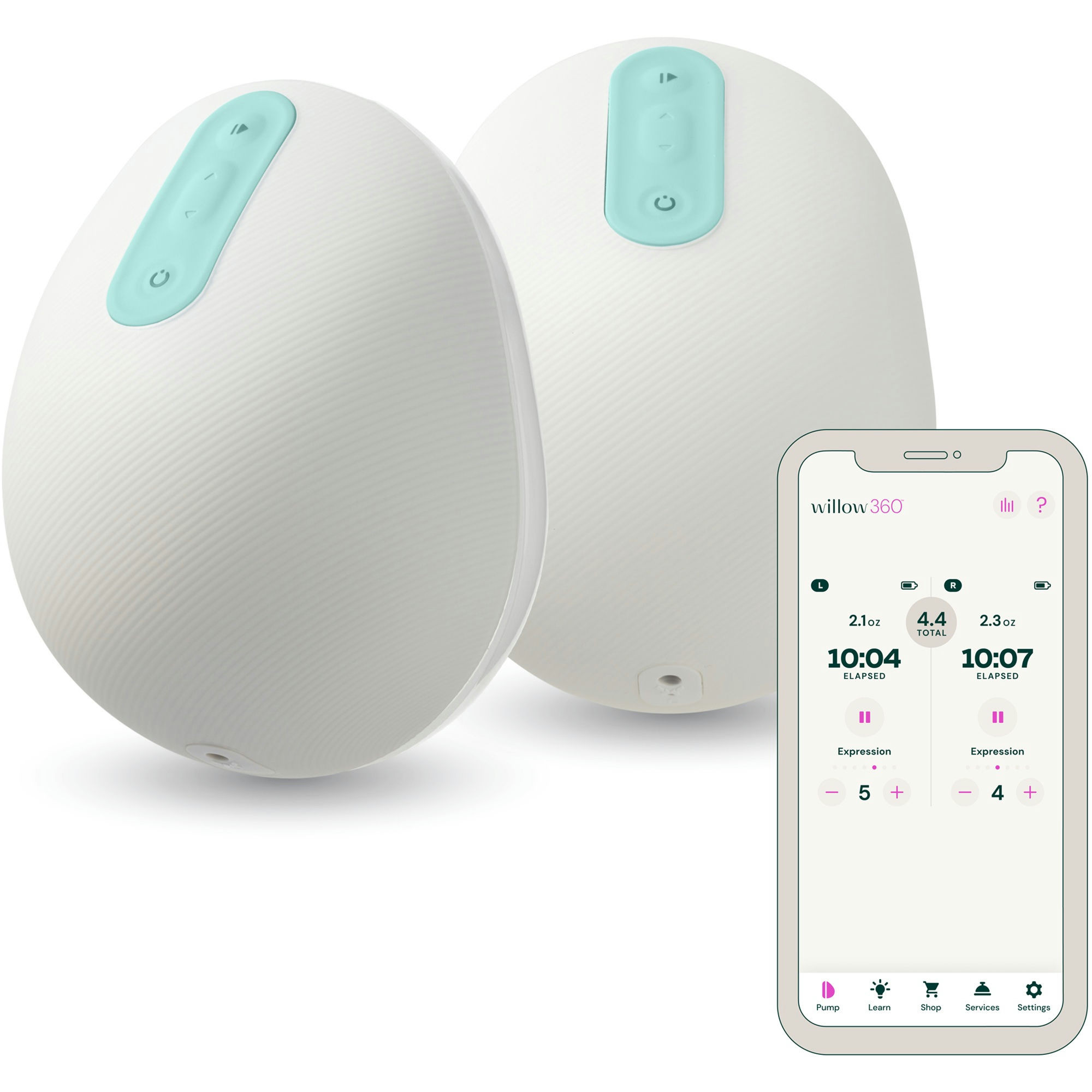 Willow 360 Leak-Proof Wearable Double Electric Breast Pump
