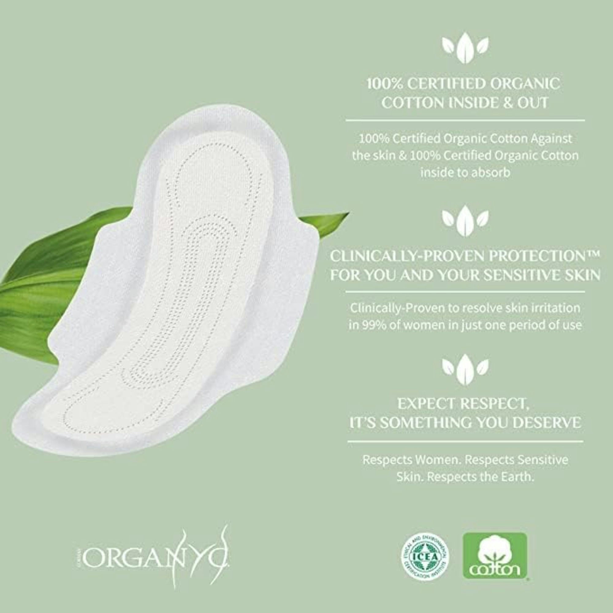 Organyc Moderate Feminine Care Pads