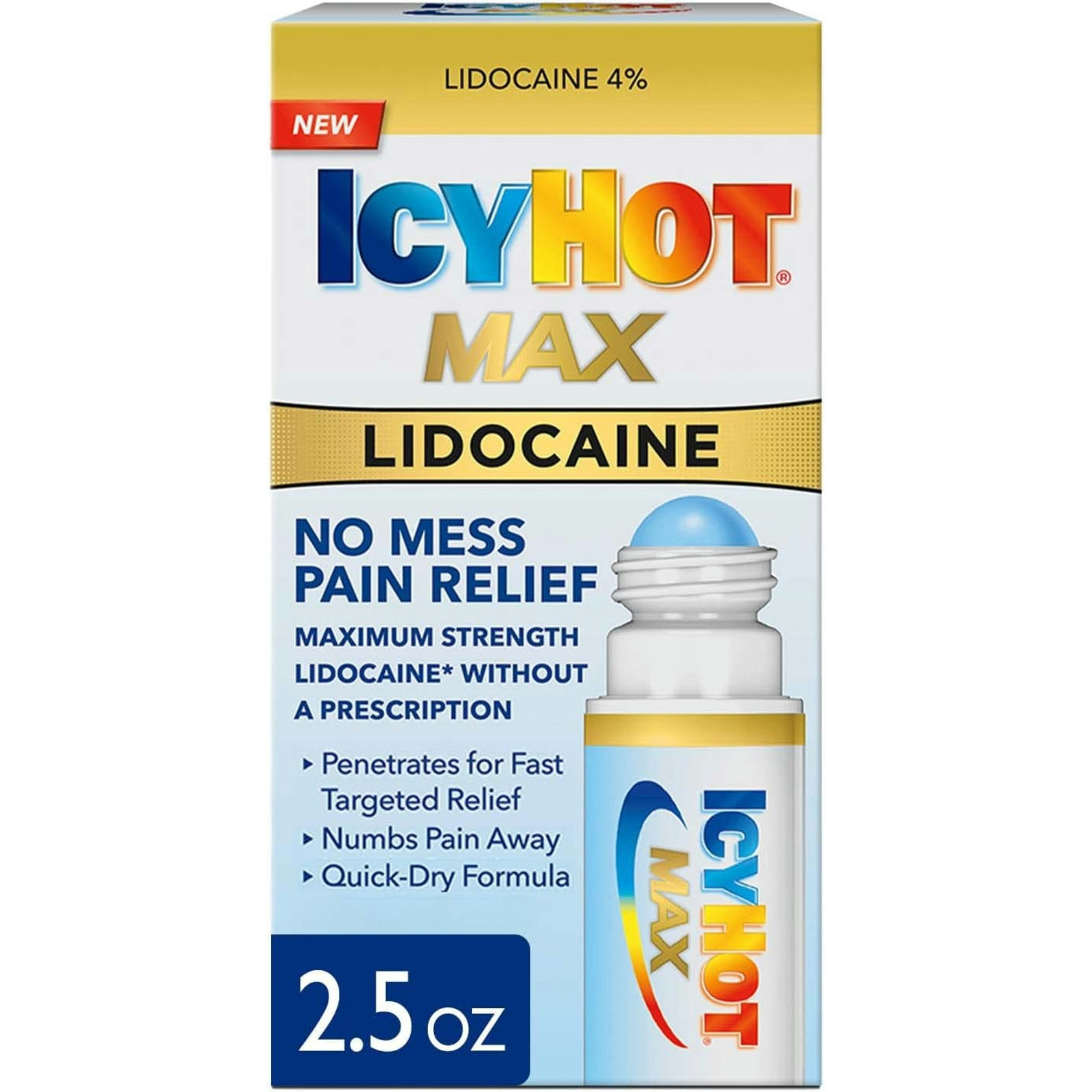 Icy Hot Max Lidocaine No Mess Pain Relief