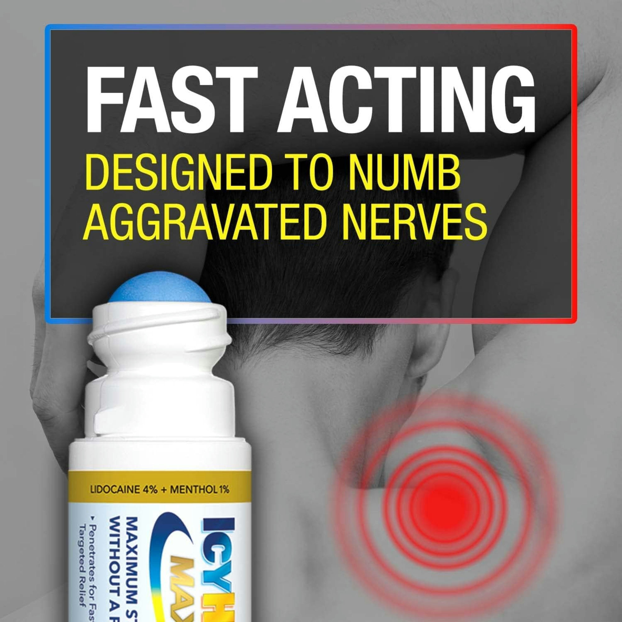 Icy Hot Max Lidocaine No Mess Pain Relief