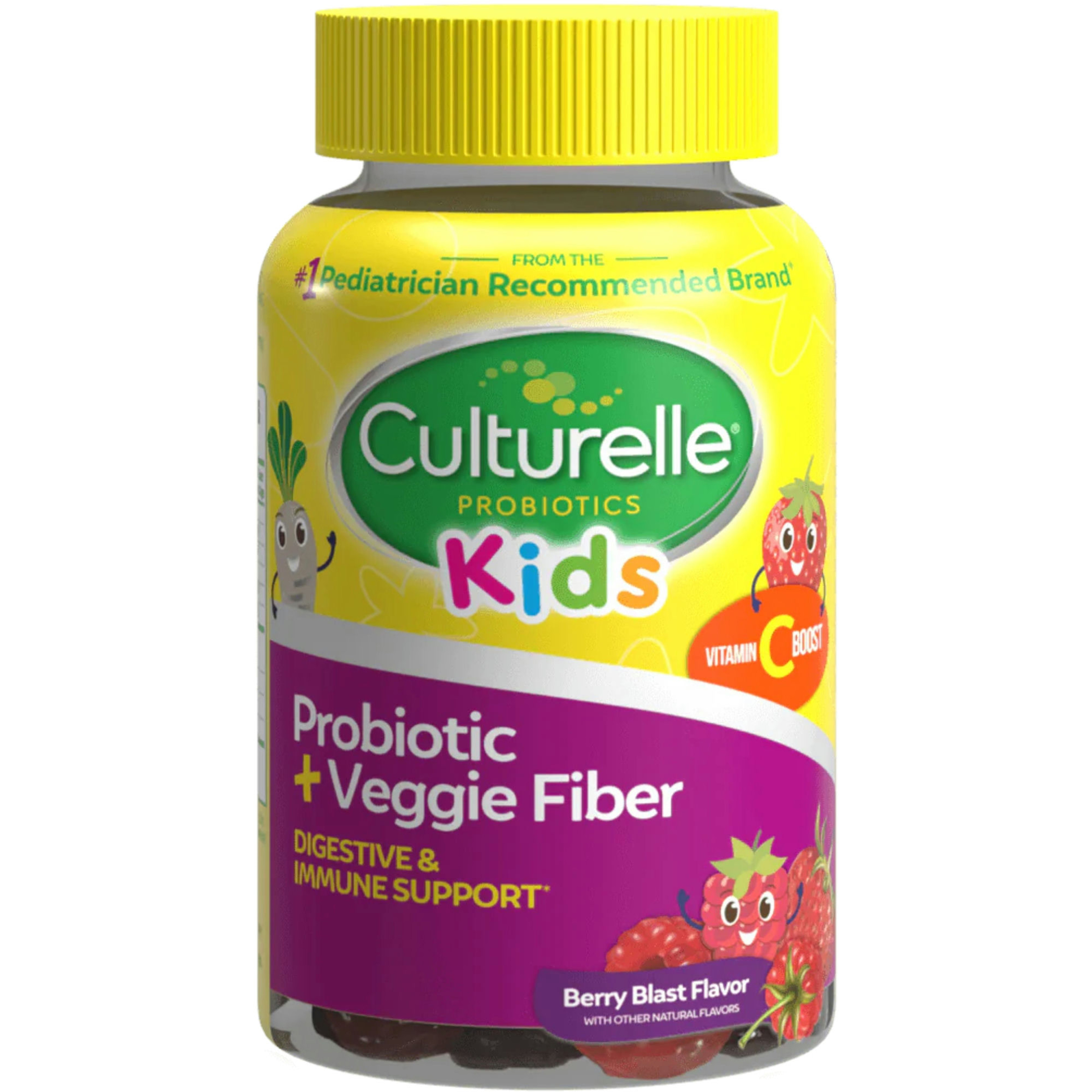Culturelle Kids Probiotic + Veggie Fiber Gummies